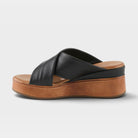 Spring Step Kaiyah Black Wedge Sandal