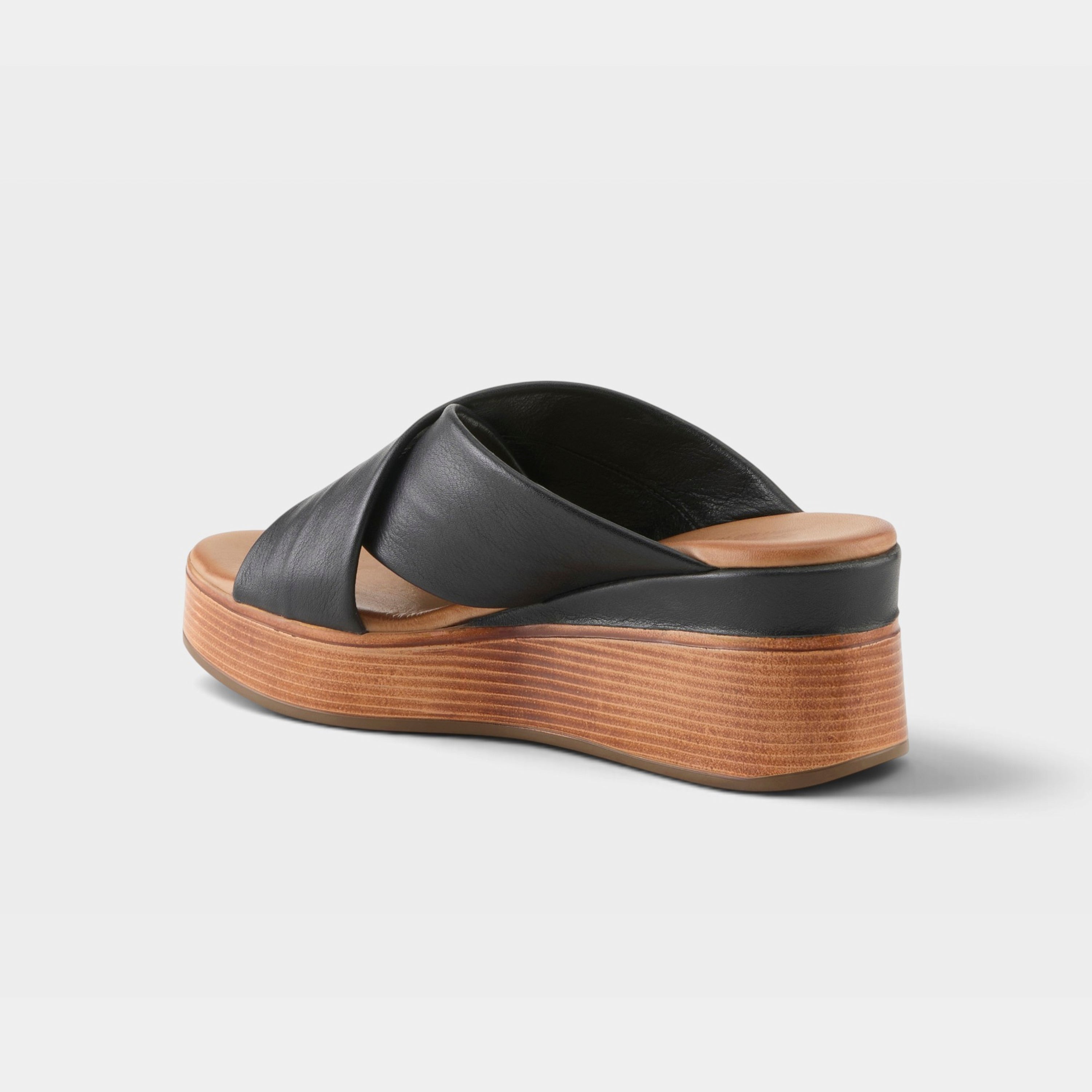 Spring Step Kaiyah Black Wedge Sandal