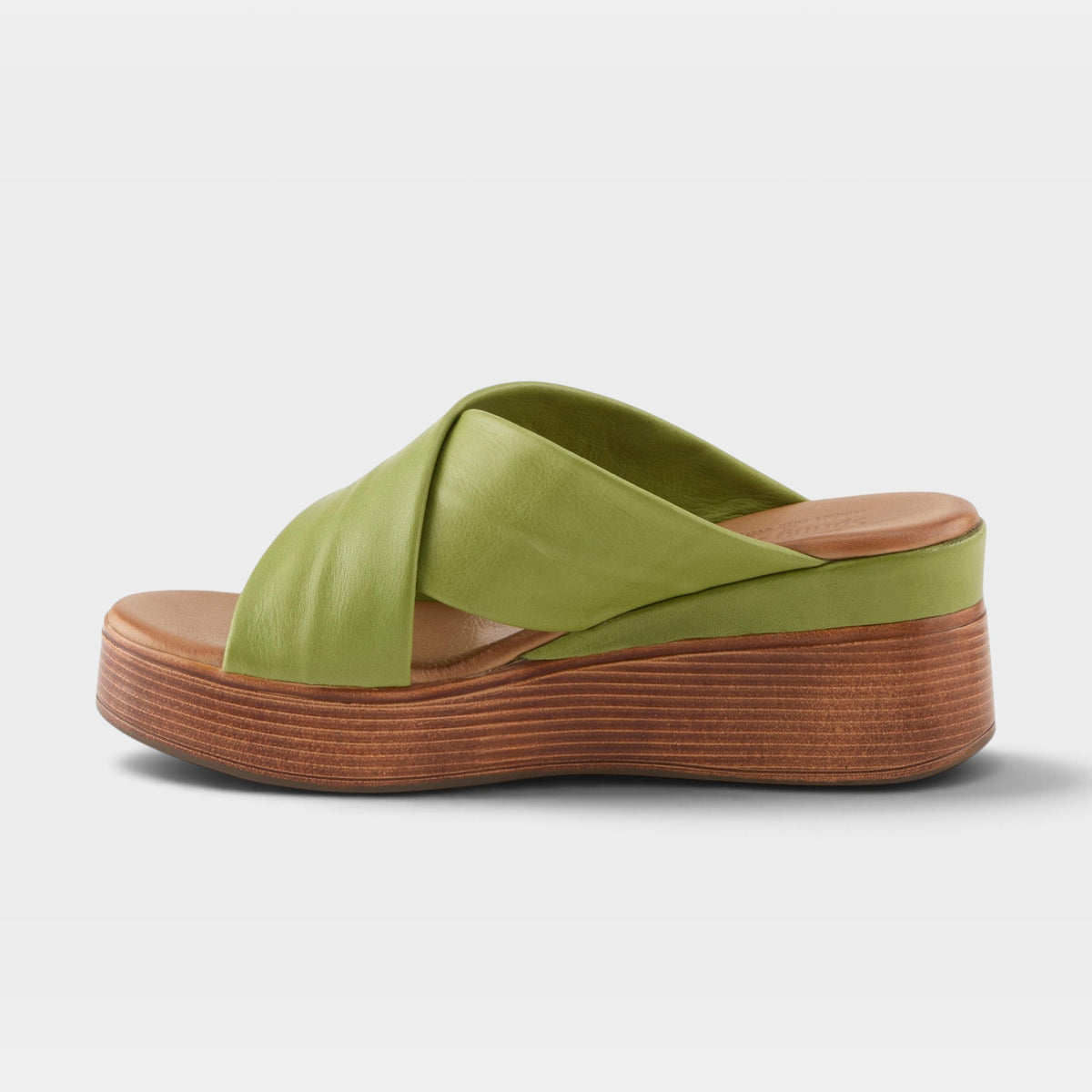 Spring Step Kaiyah Green Wedge Sandal