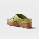 Spring Step Kaiyah Green Wedge Sandal