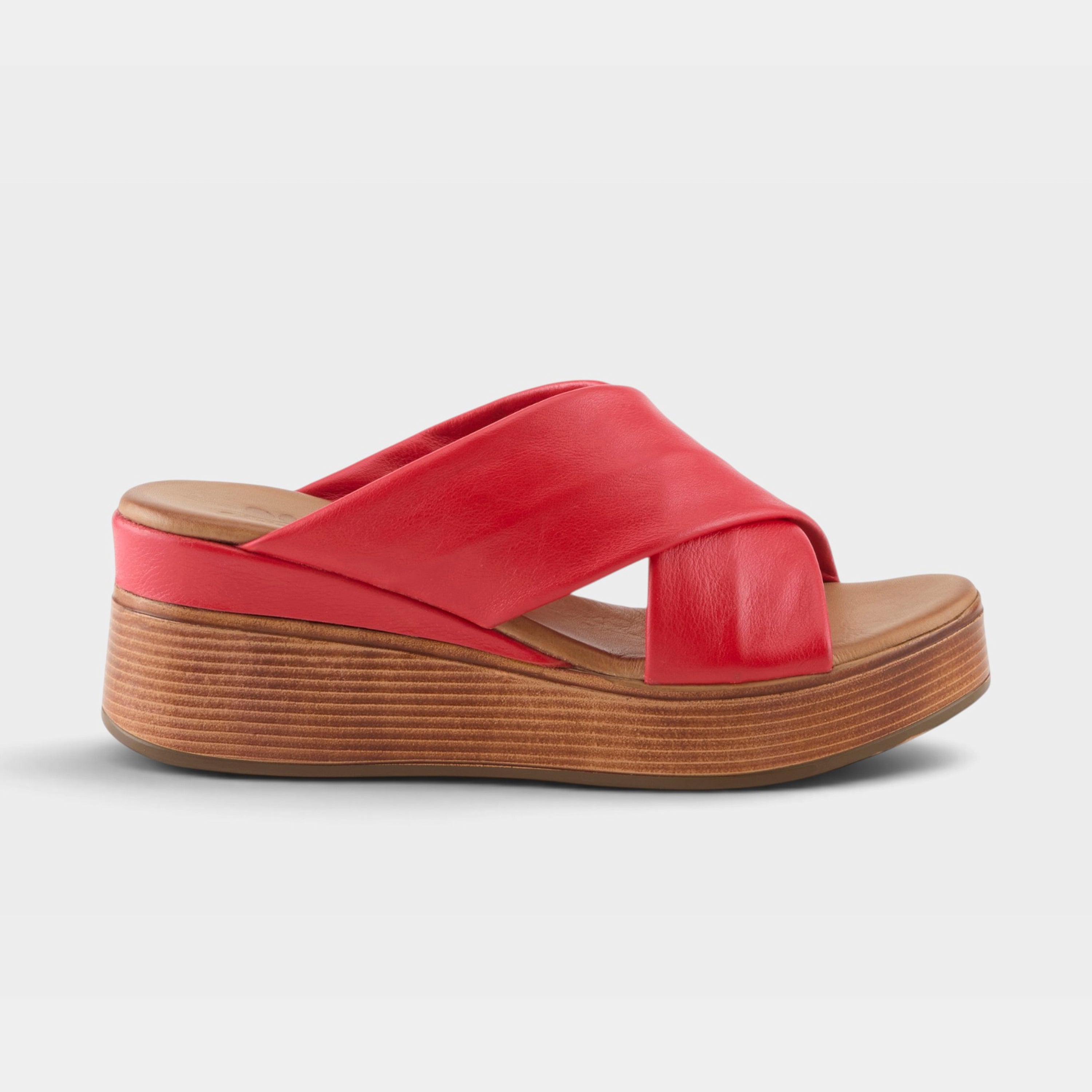 Spring Step Kaiyah Red Wedge Sandal