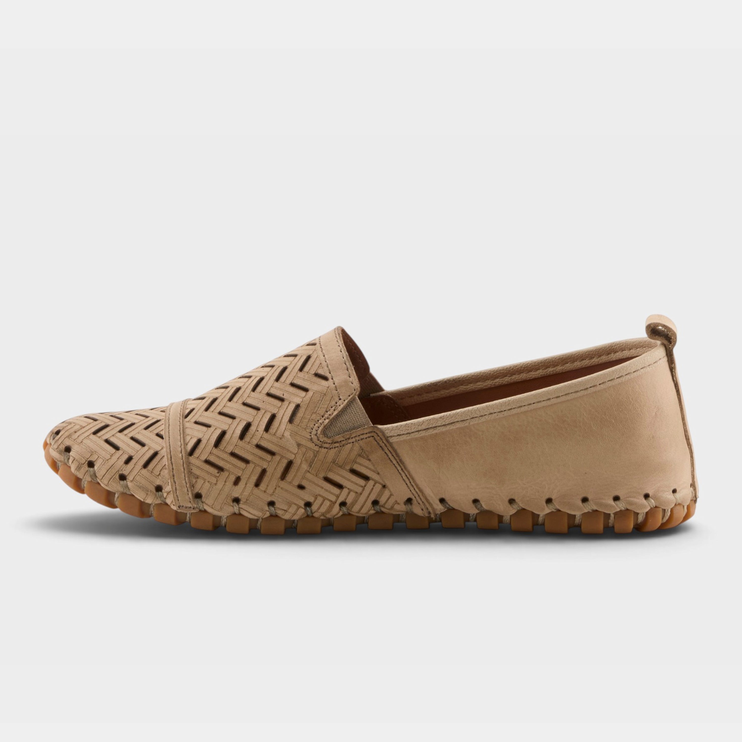 Spring Step Kapri Beige Slip-On Casual Shoe