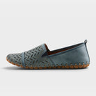Spring Step Kapri Blue Slip-On Casual Shoe