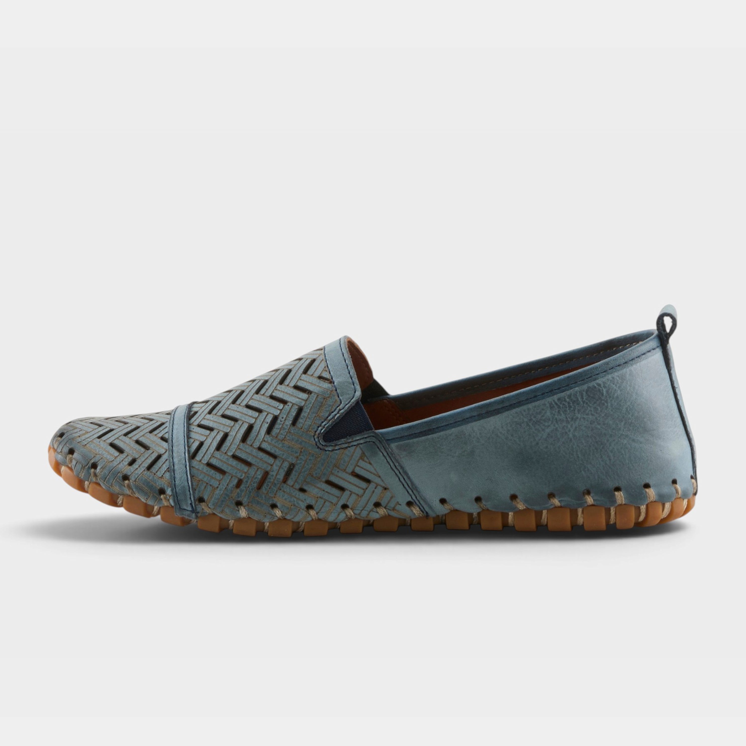 Spring Step Kapri Blue Slip-On Casual Shoe