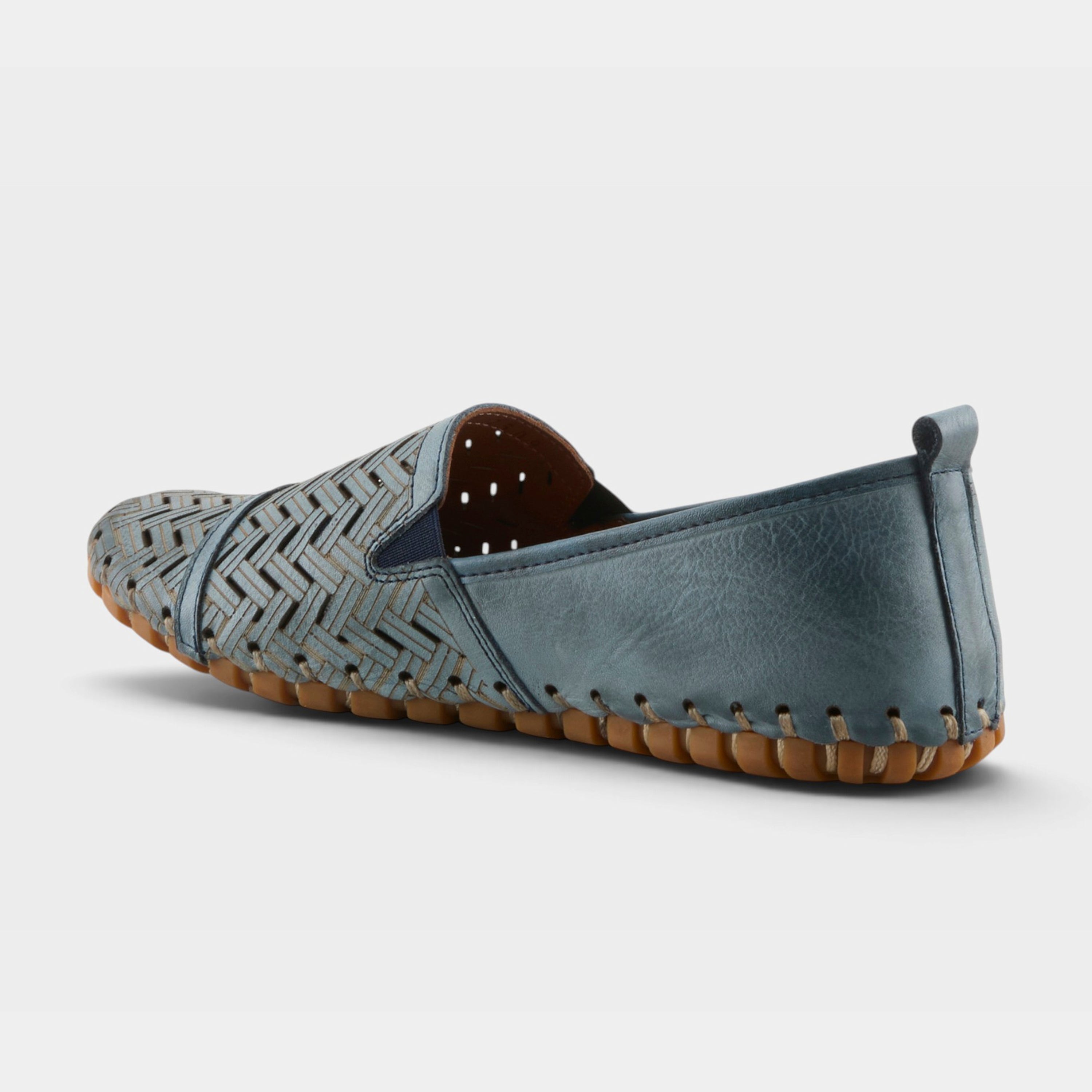 Spring Step Kapri Blue Slip-On Casual Shoe