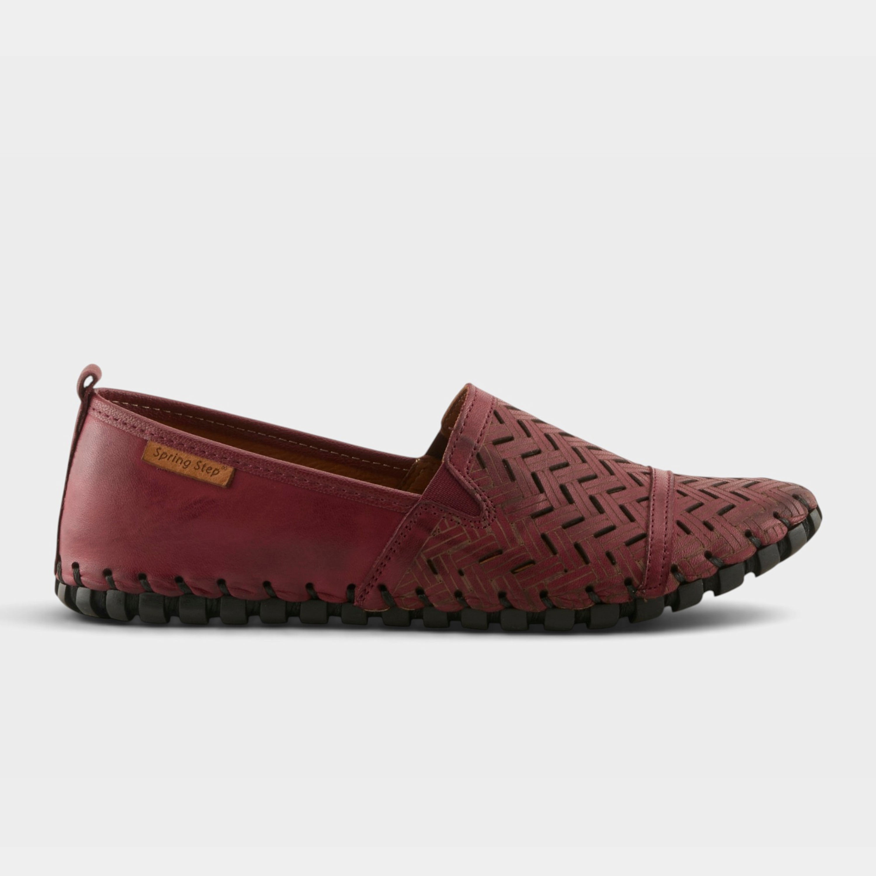 Spring Step Kapri Bordeaux Slip-On Casual Shoe