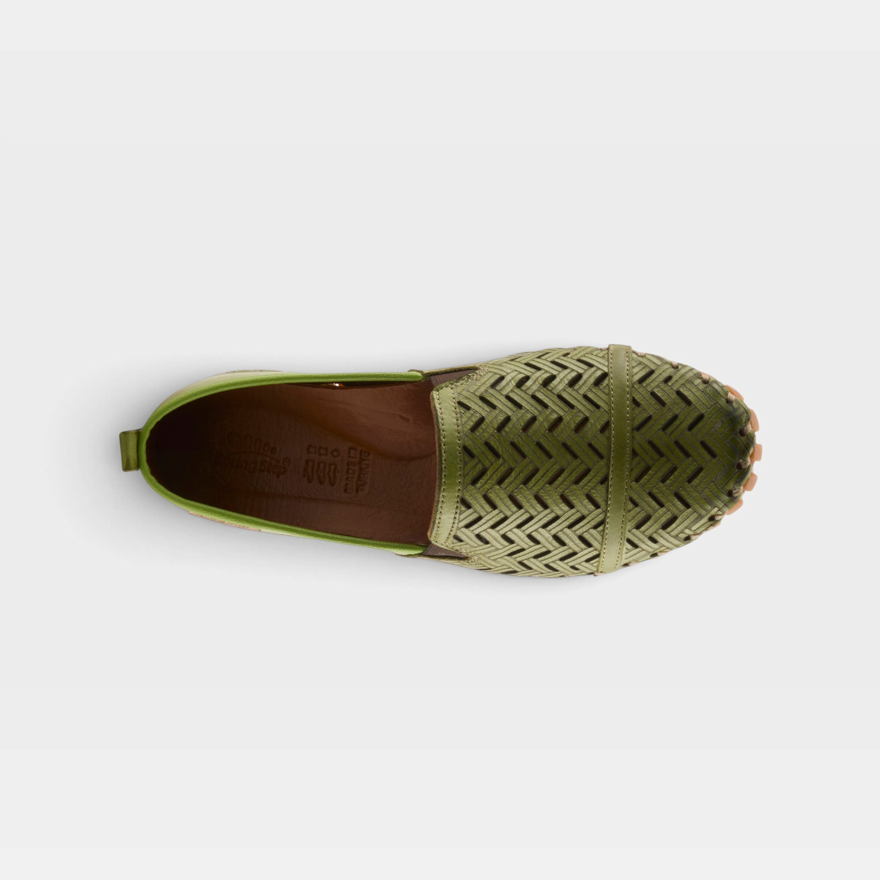 Spring Step Kapri Green Slip-On Casual Shoe