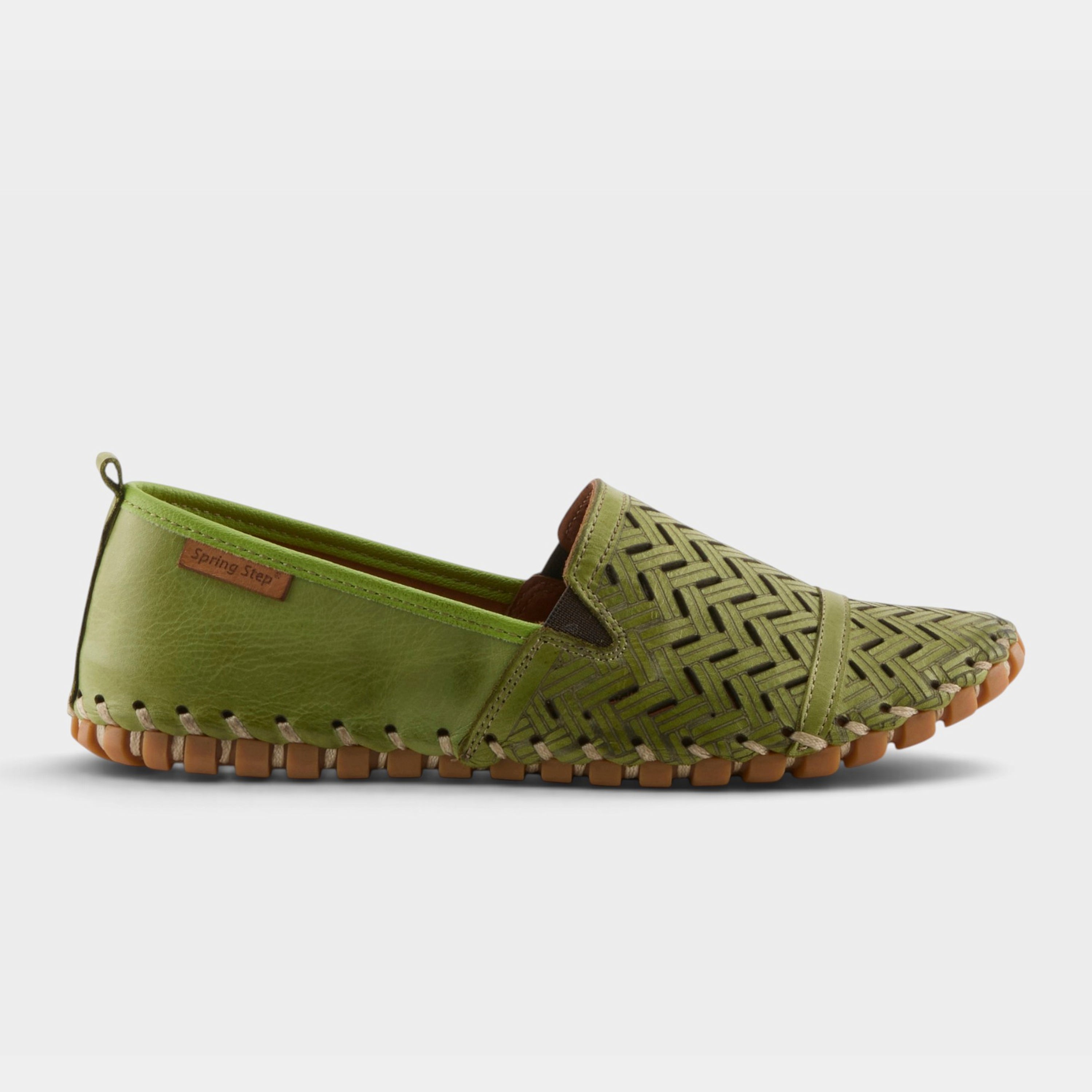 Spring Step Kapri Green Slip-On Casual Shoe