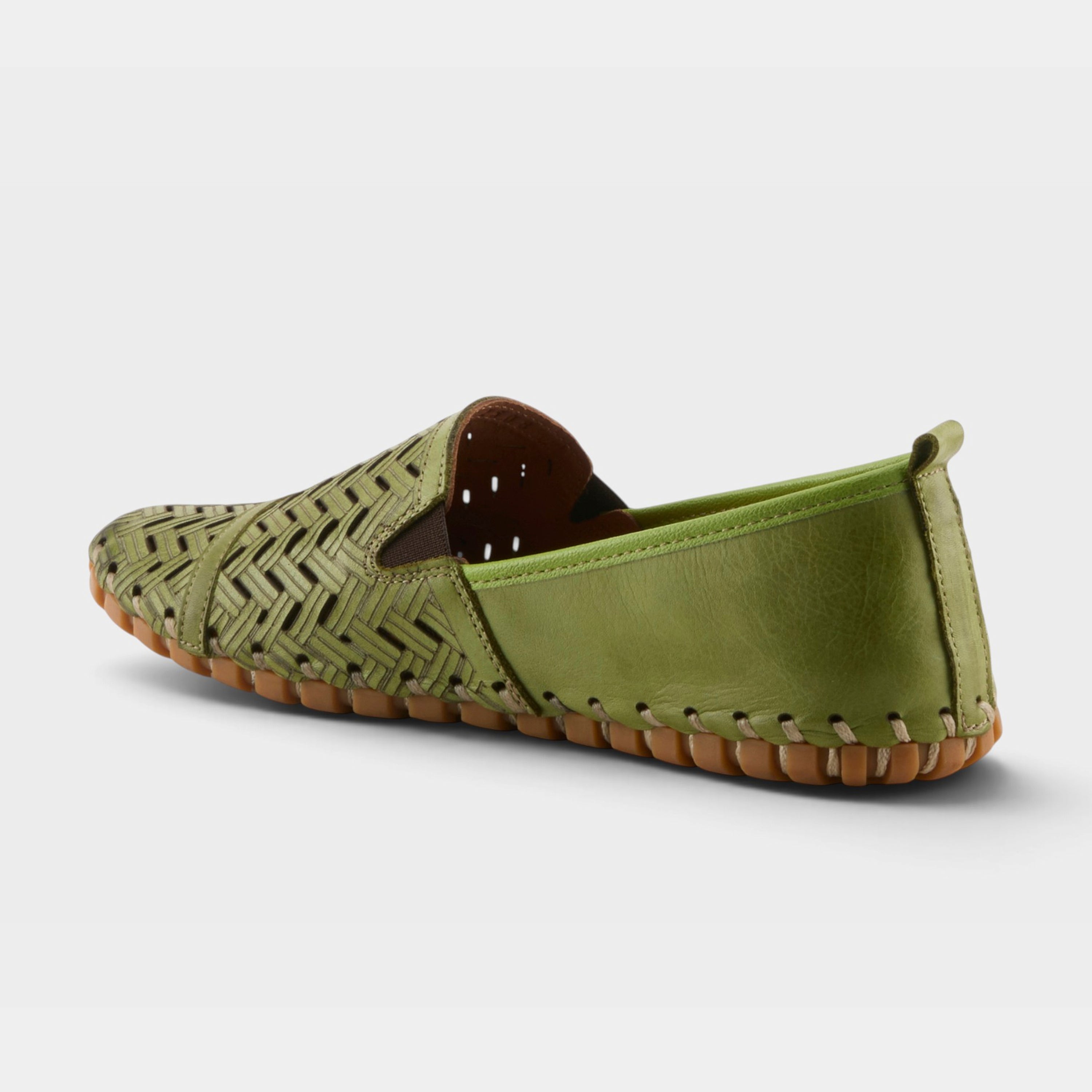 Spring Step Kapri Green Slip-On Casual Shoe