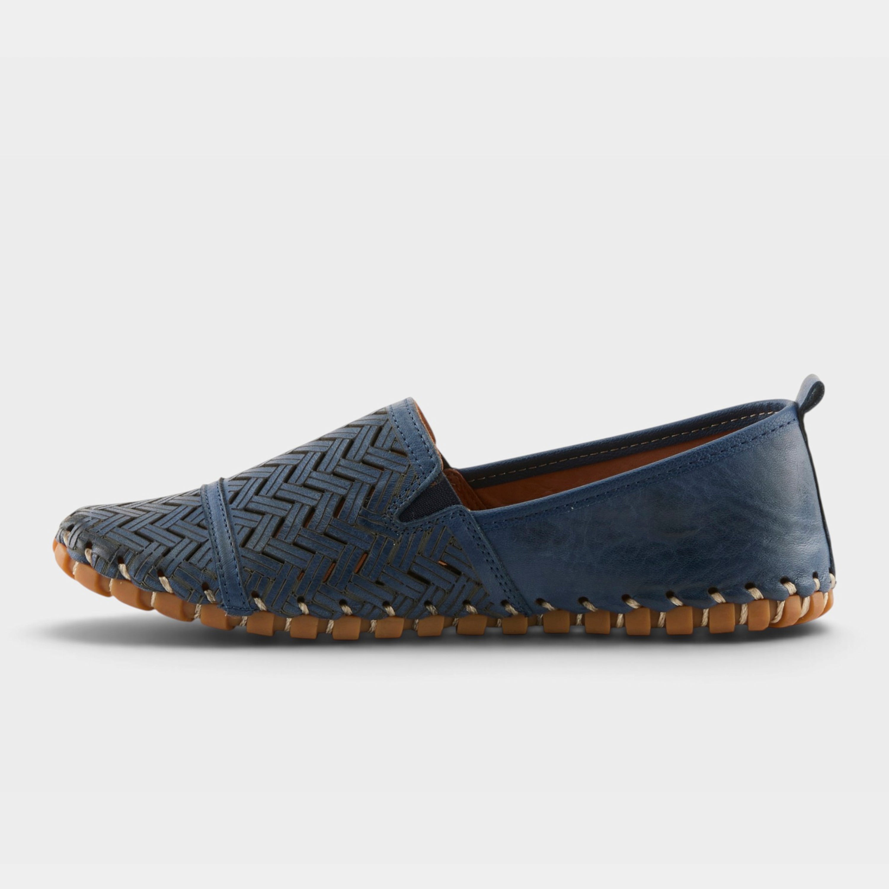 Spring Step Kapri Navy Slip-On Casual Shoe