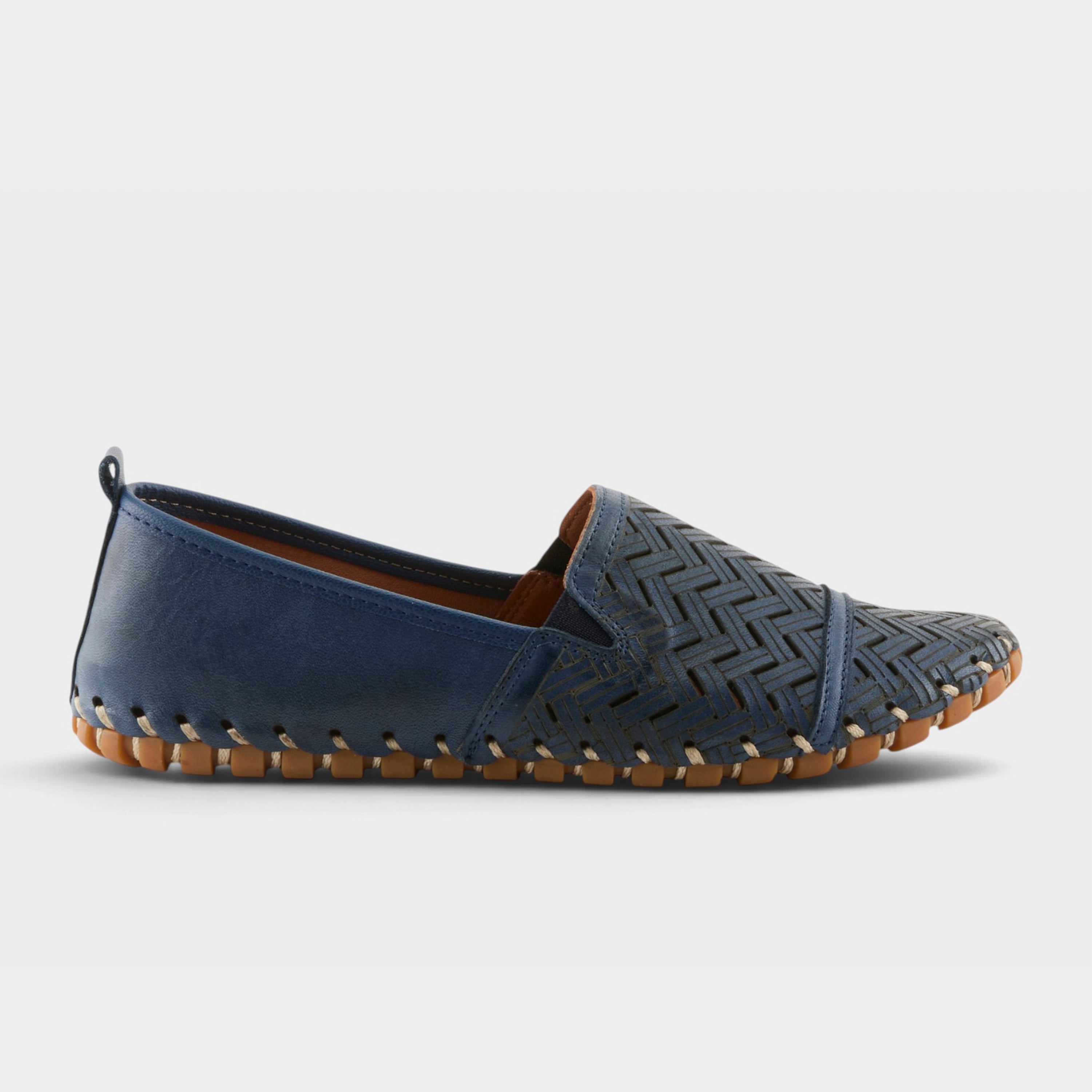 Spring Step Kapri Navy Slip-On Casual Shoe