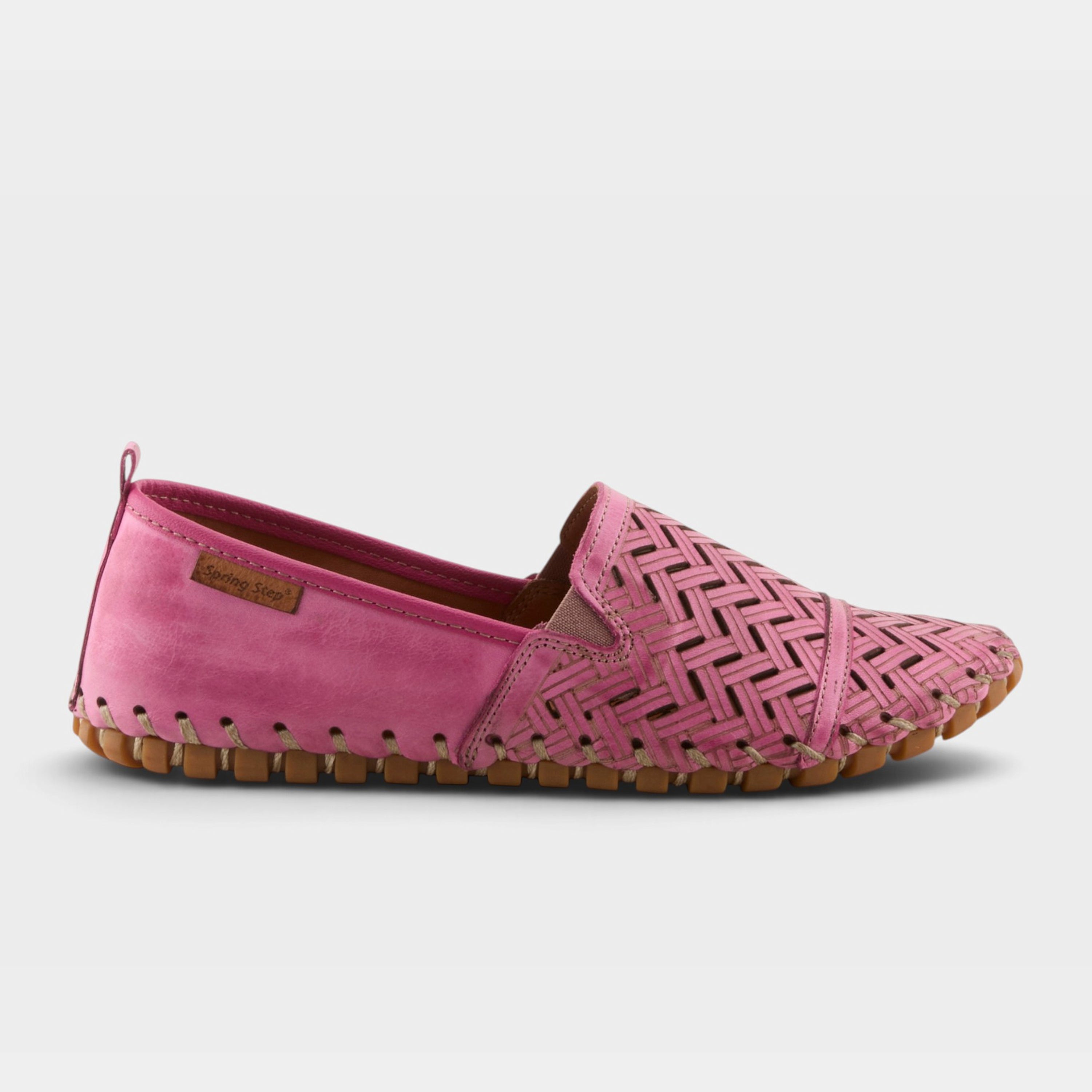 Spring Step Kapri Pink Slip-On Casual Shoe