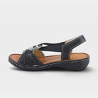 Spring Step Karmel Black Sandal