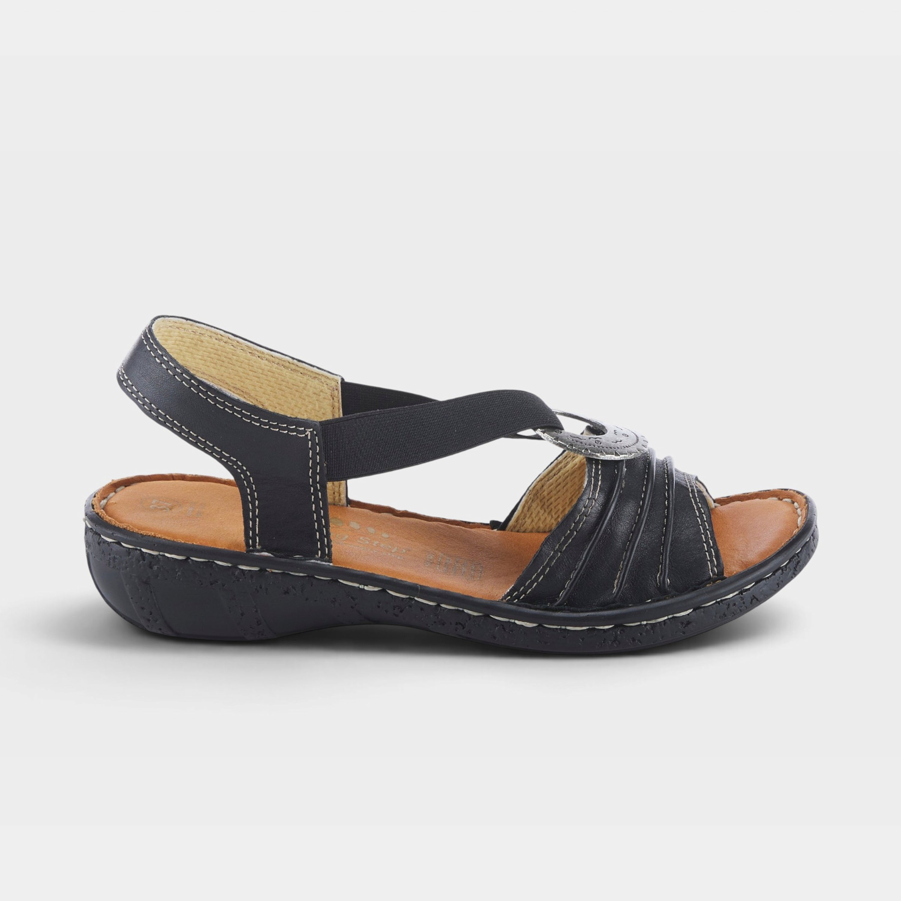 Spring Step Karmel Black Sandal
