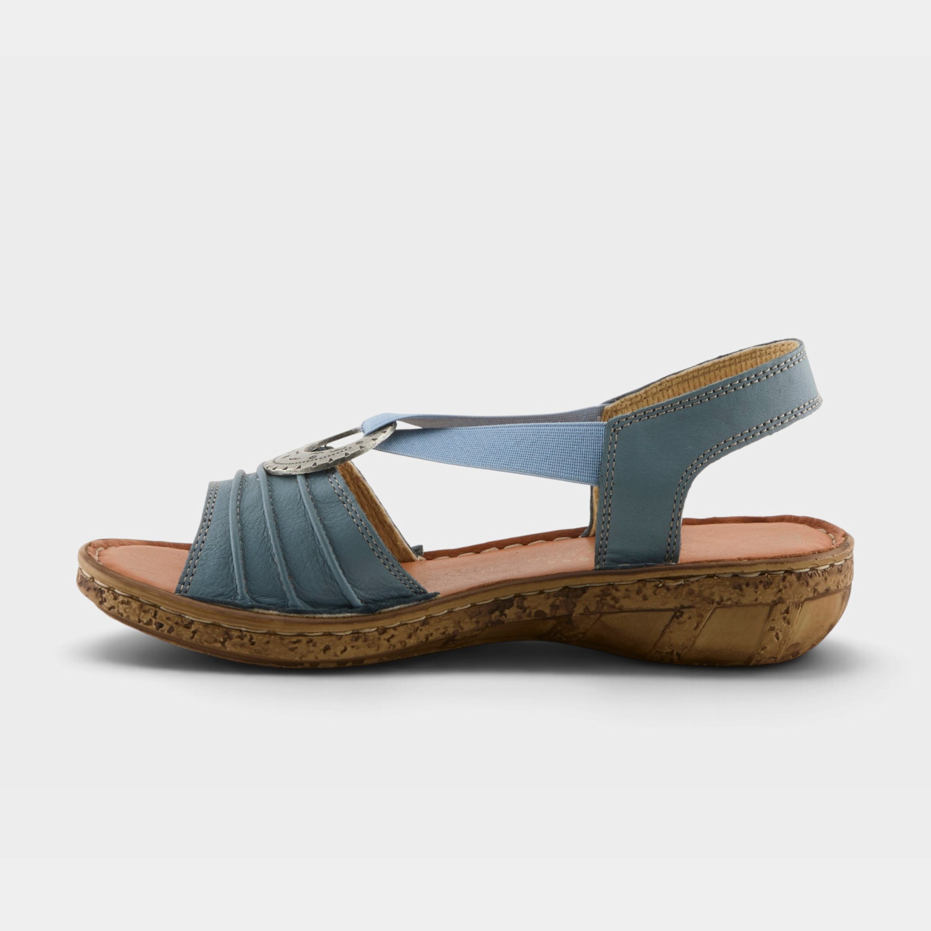 Spring Step Karmel Denim Blue Sandal