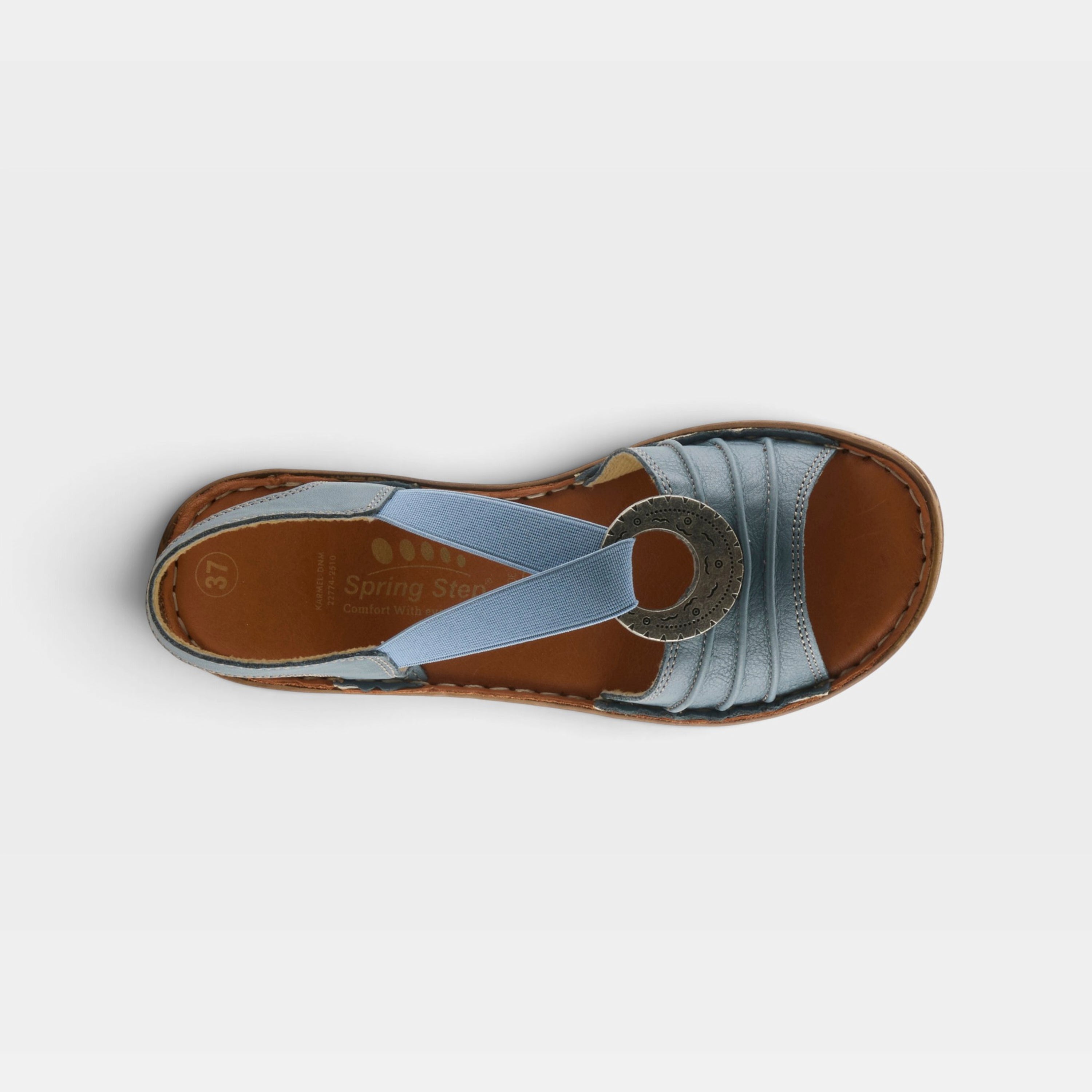 Spring Step Karmel Denim Blue Sandal