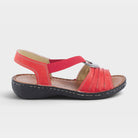 Spring Step Karmel Red Sandal