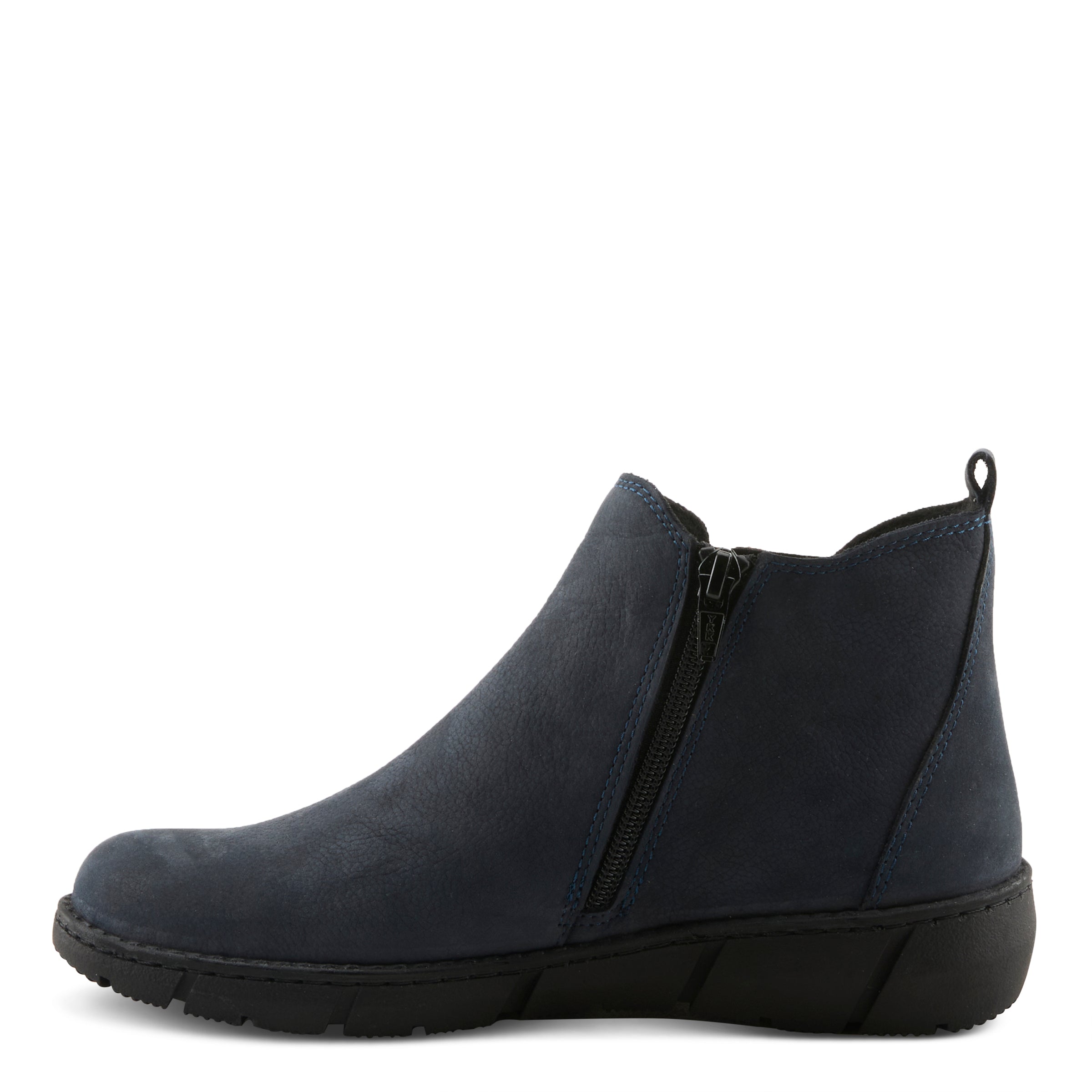 Spring Step Women's Binzo Boot - Polished Leather Patchwork Pull-On Bootie, 2.5 Inch Heel