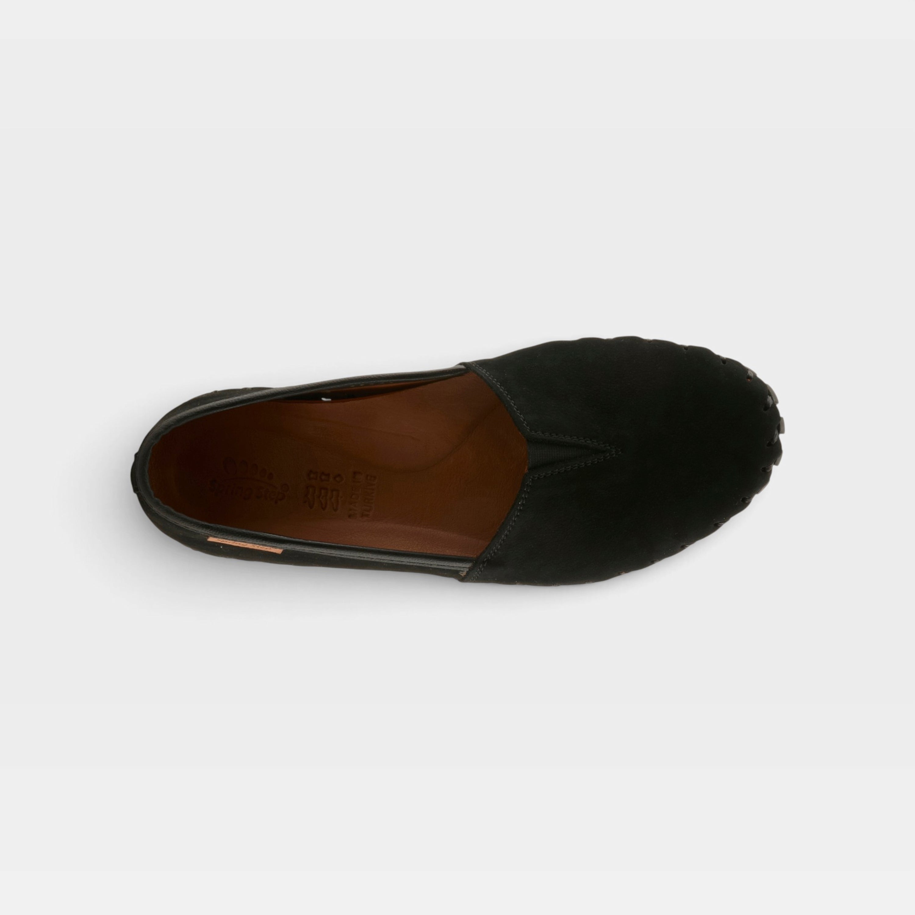 Spring Step Kathaleta Black Suede Loafer