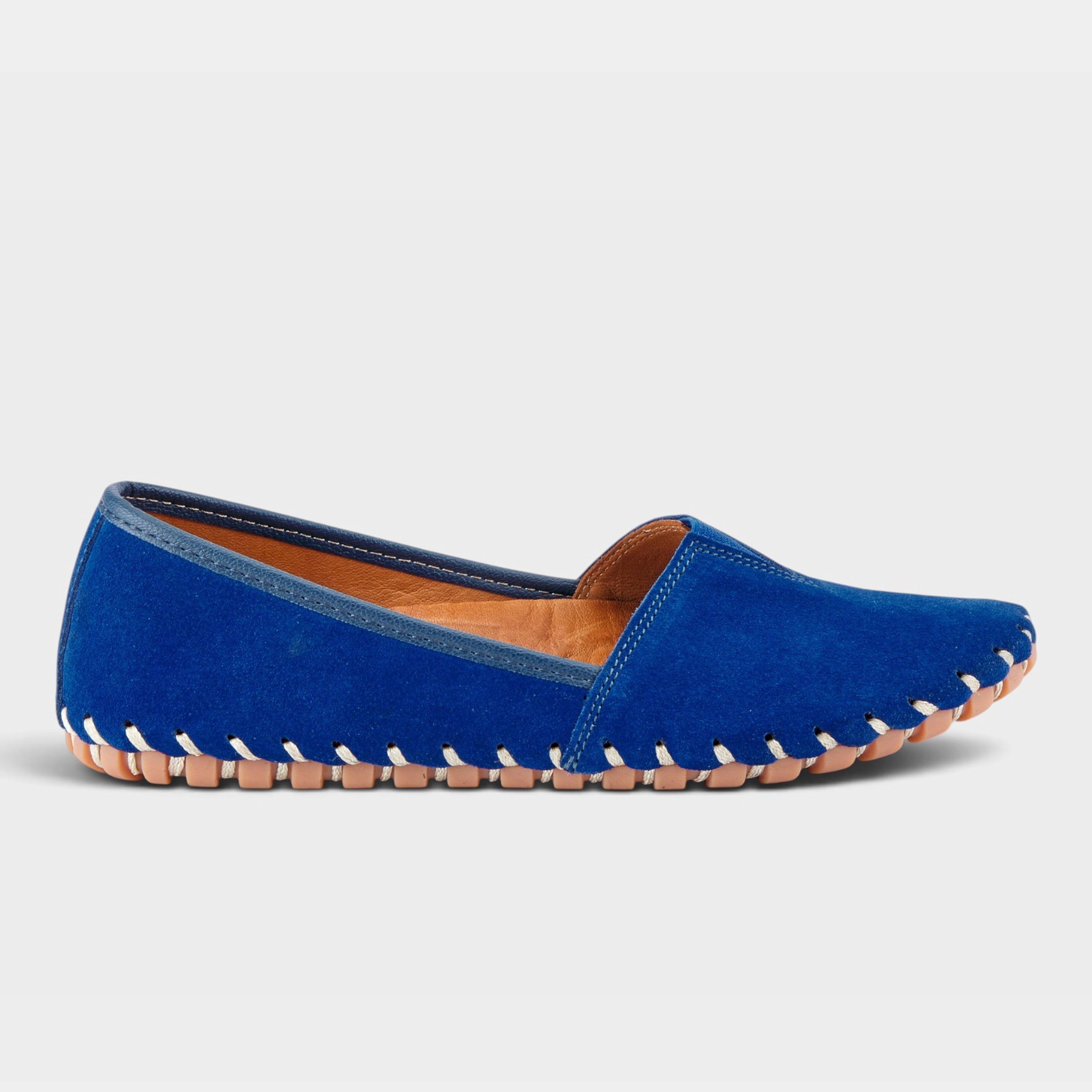 Spring Step Kathaleta Cobalt Suede Loafer