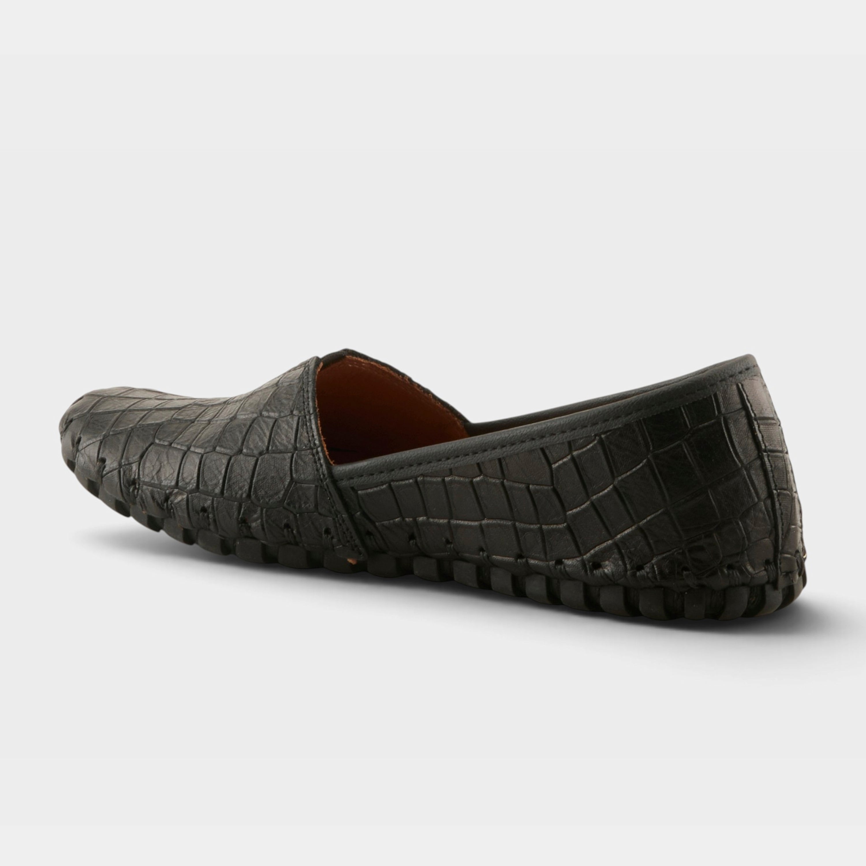 Spring Step Kathaleta-Croco Black Shoe