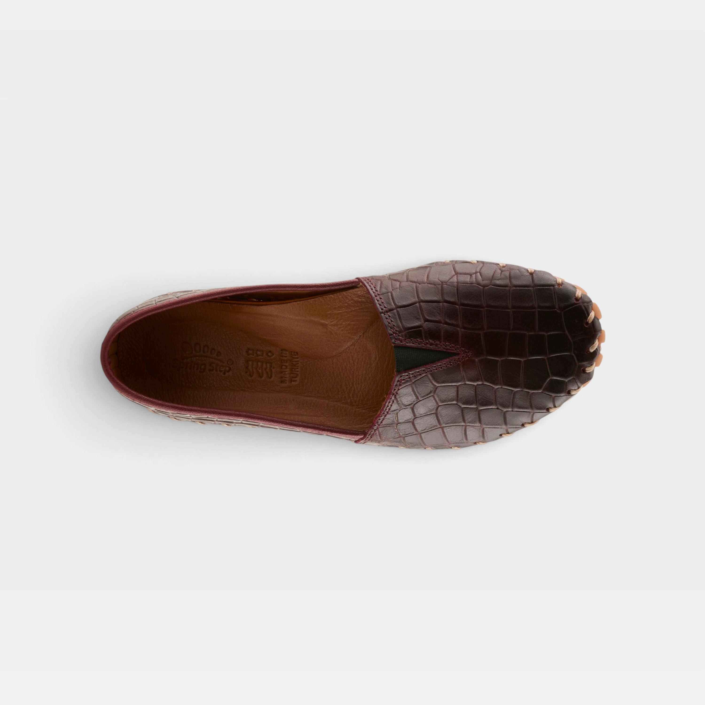 Spring Step Kathaleta-Croco Bordeaux Shoe