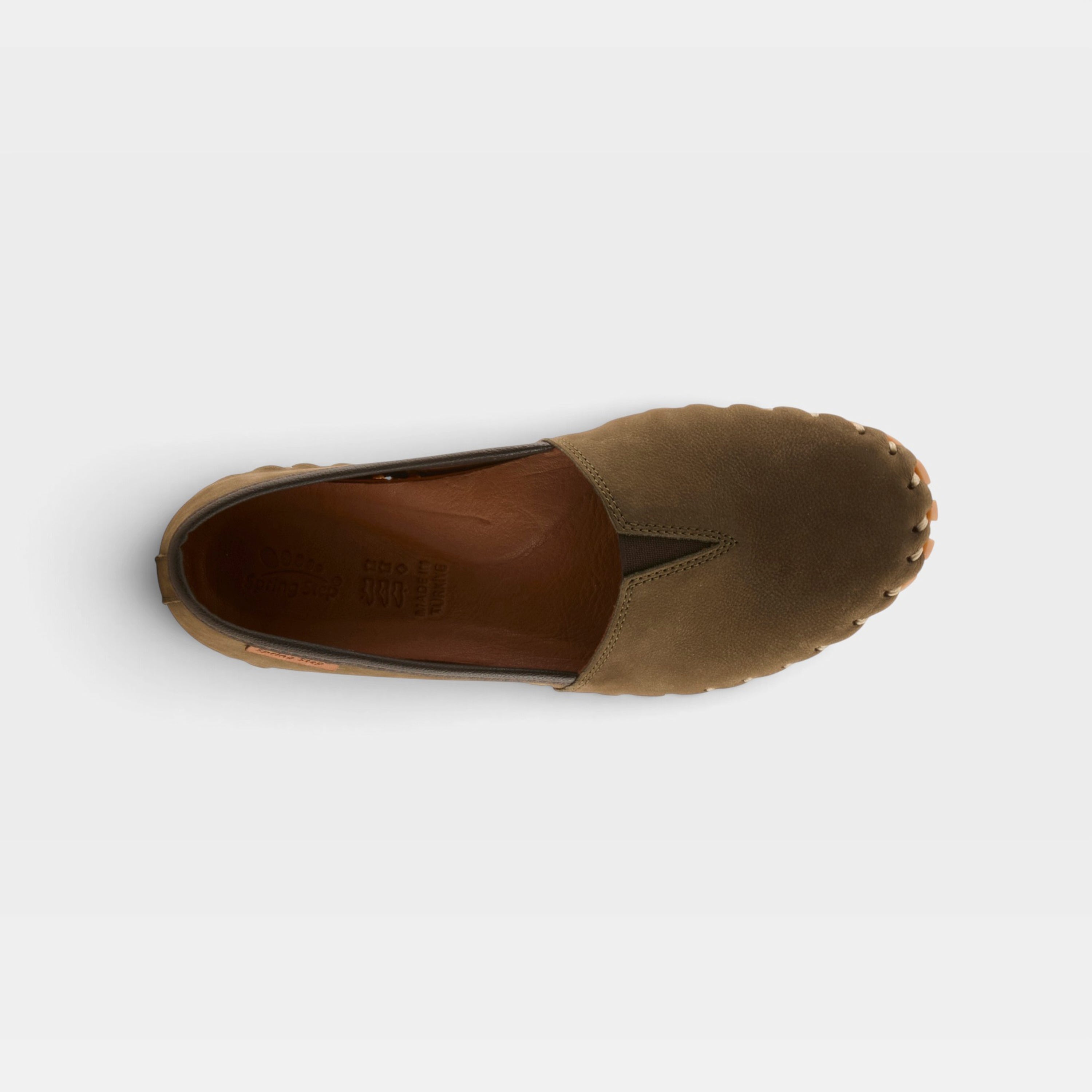 Spring Step Kathaleta Dark Olive Loafer