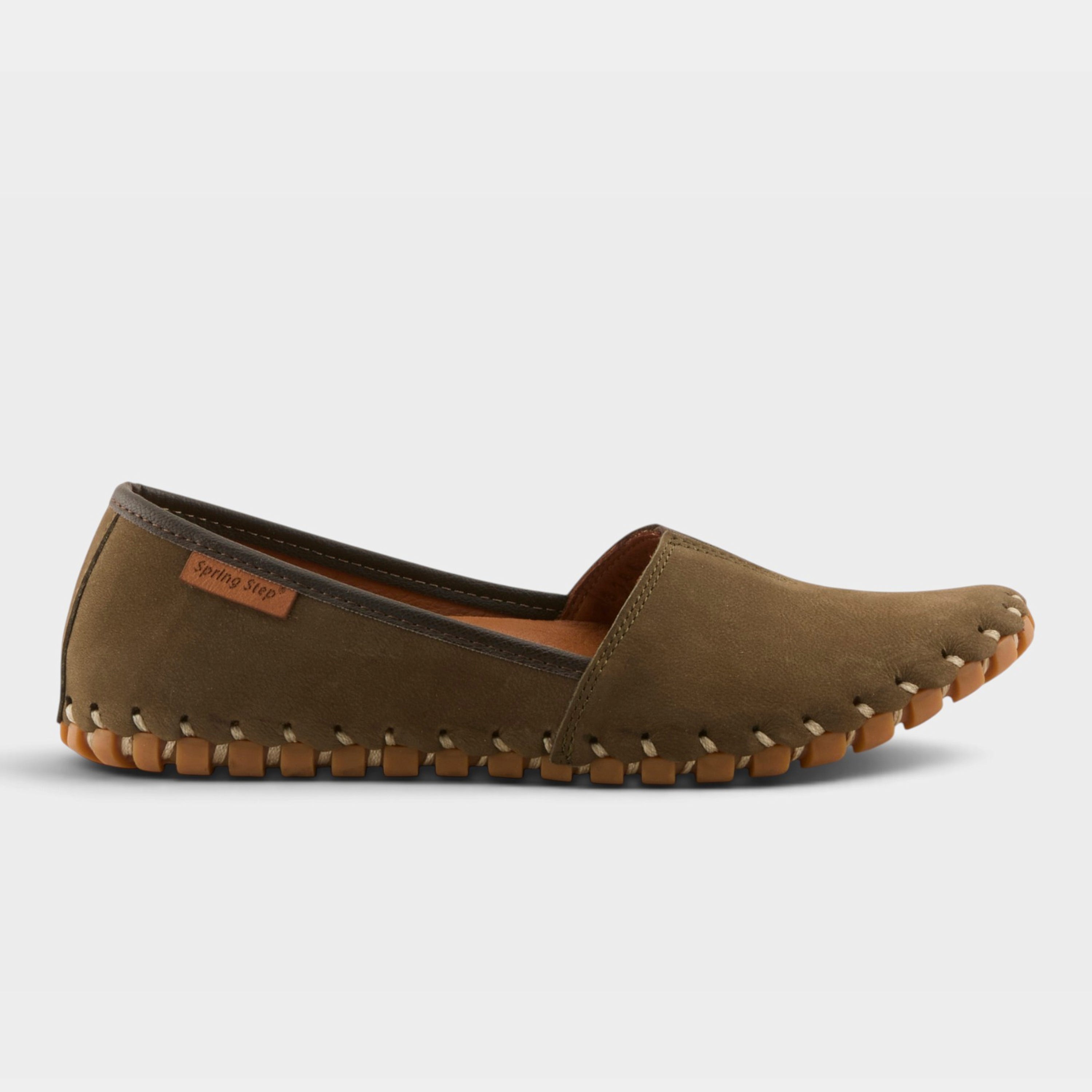 Spring Step Kathaleta Dark Olive Loafer