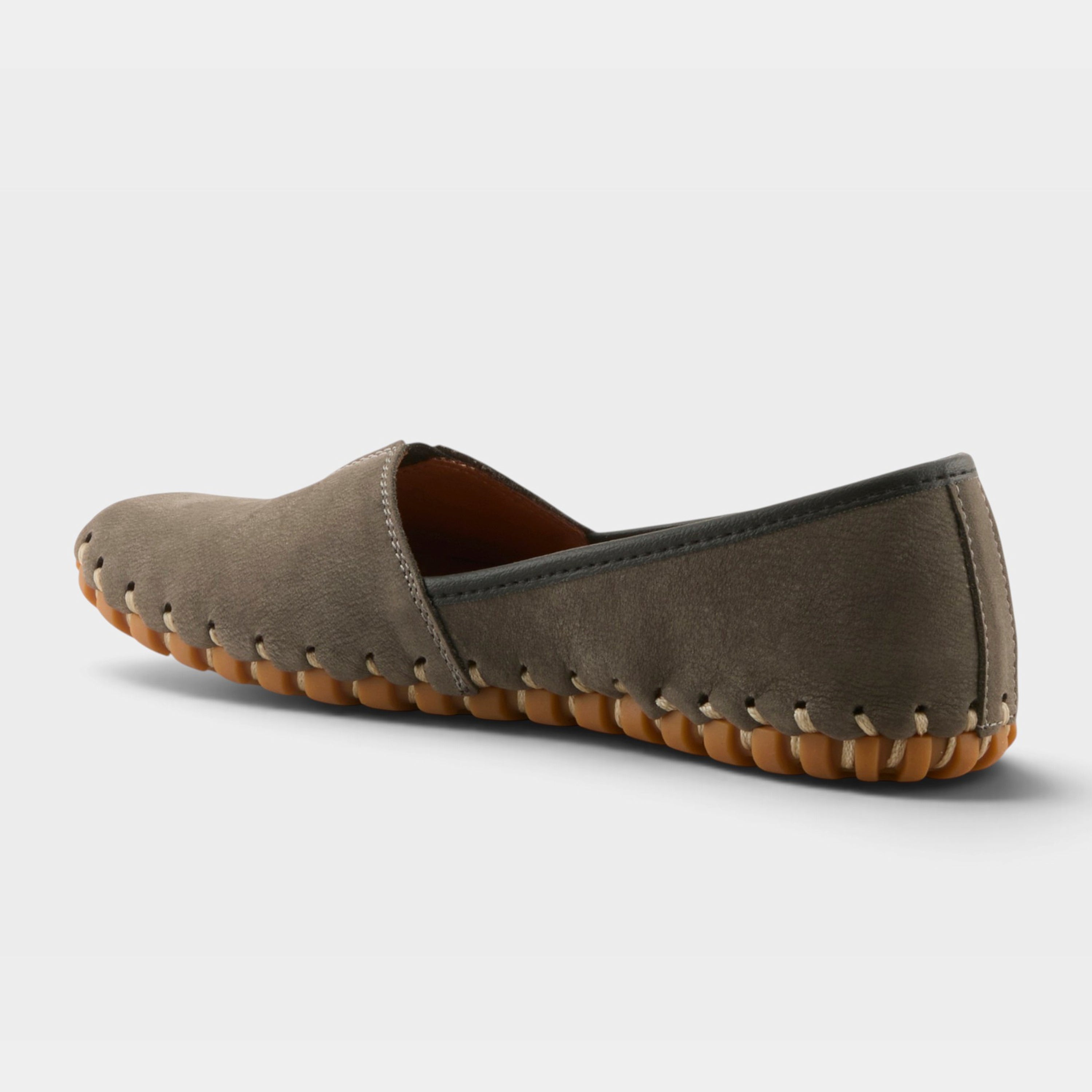 Spring Step Kathaleta Grey Suede Loafer