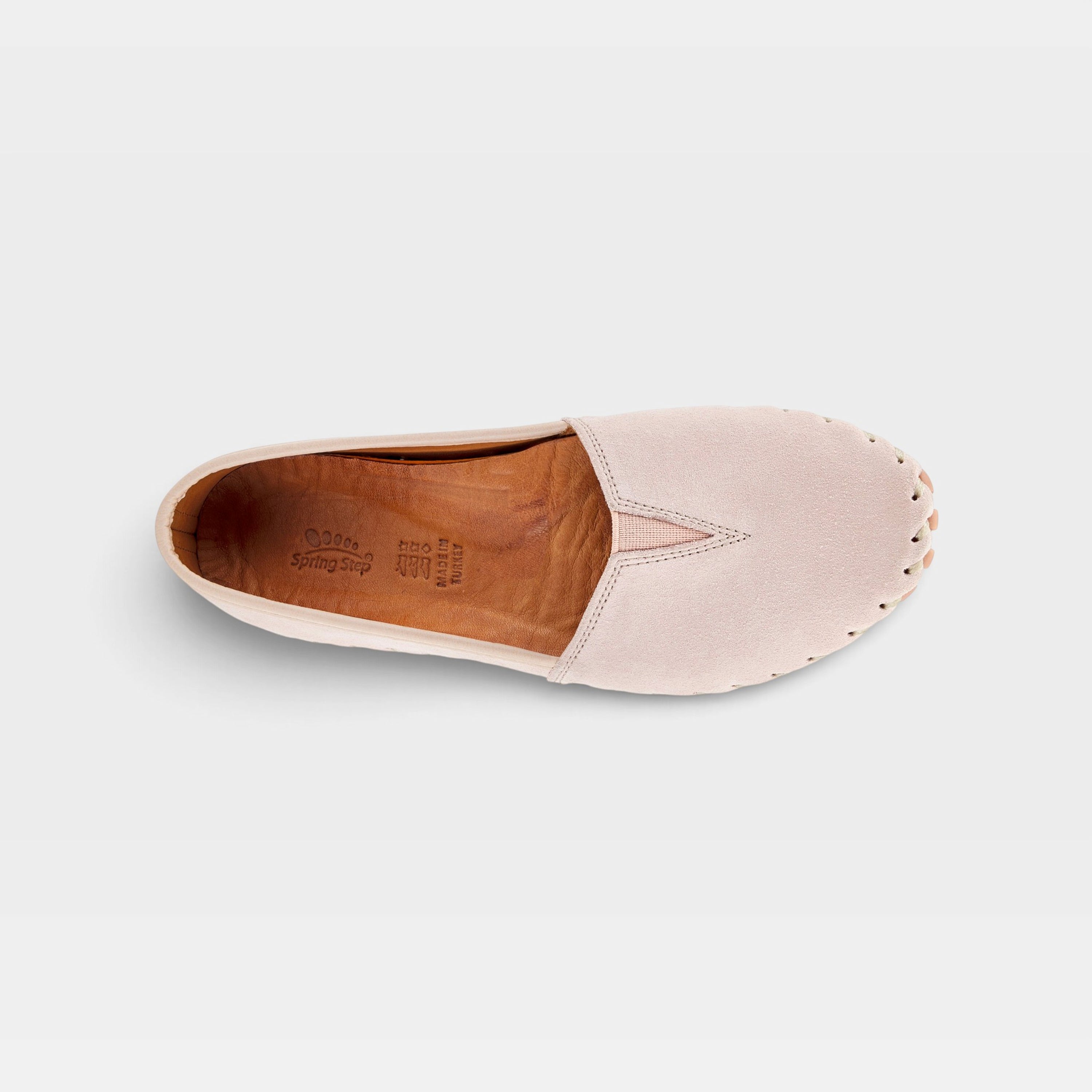 Spring Step Kathaleta Light Pink Suede Loafer