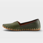 Spring Step Kathaleta Olive Green Loafer