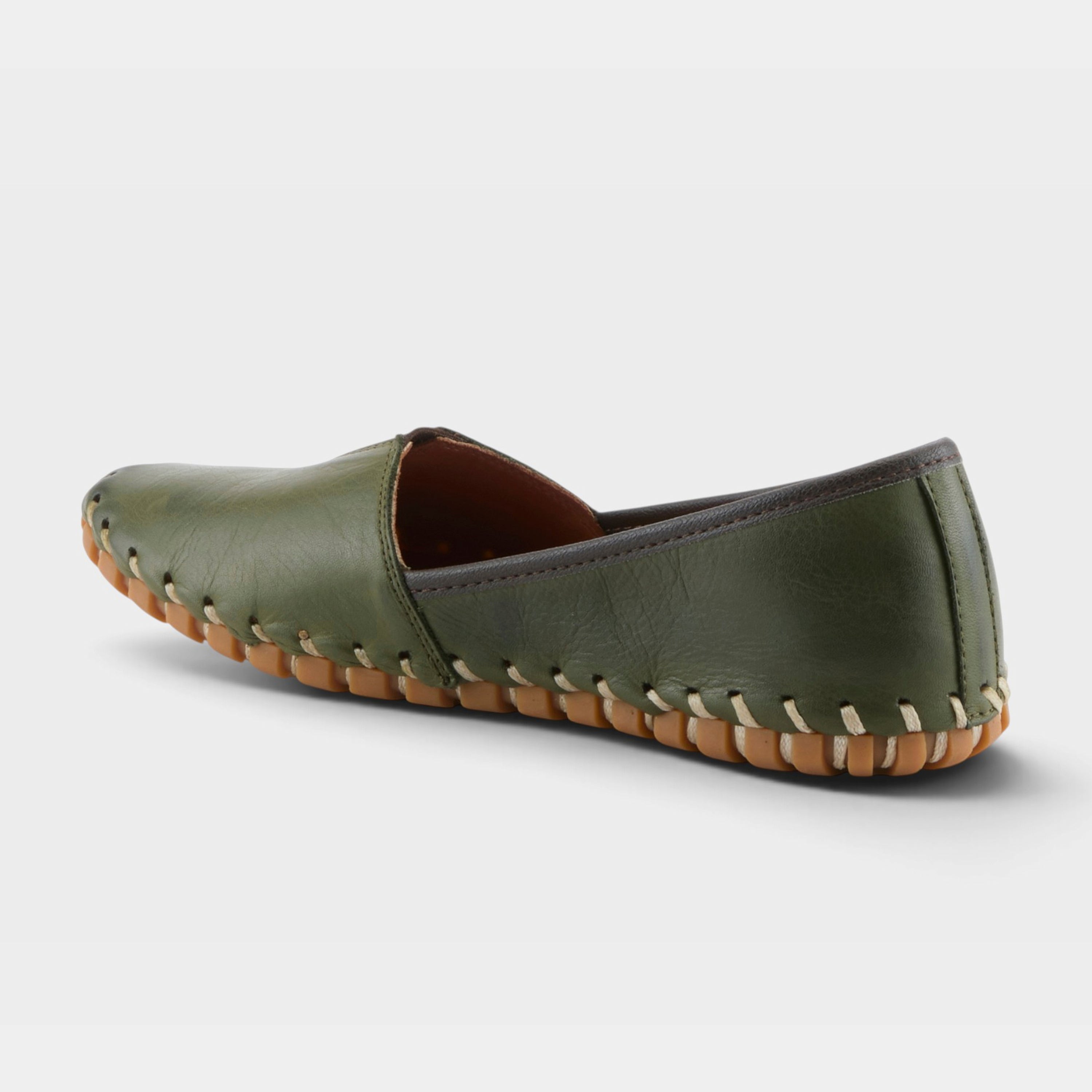 Spring Step Kathaleta Olive Green Loafer