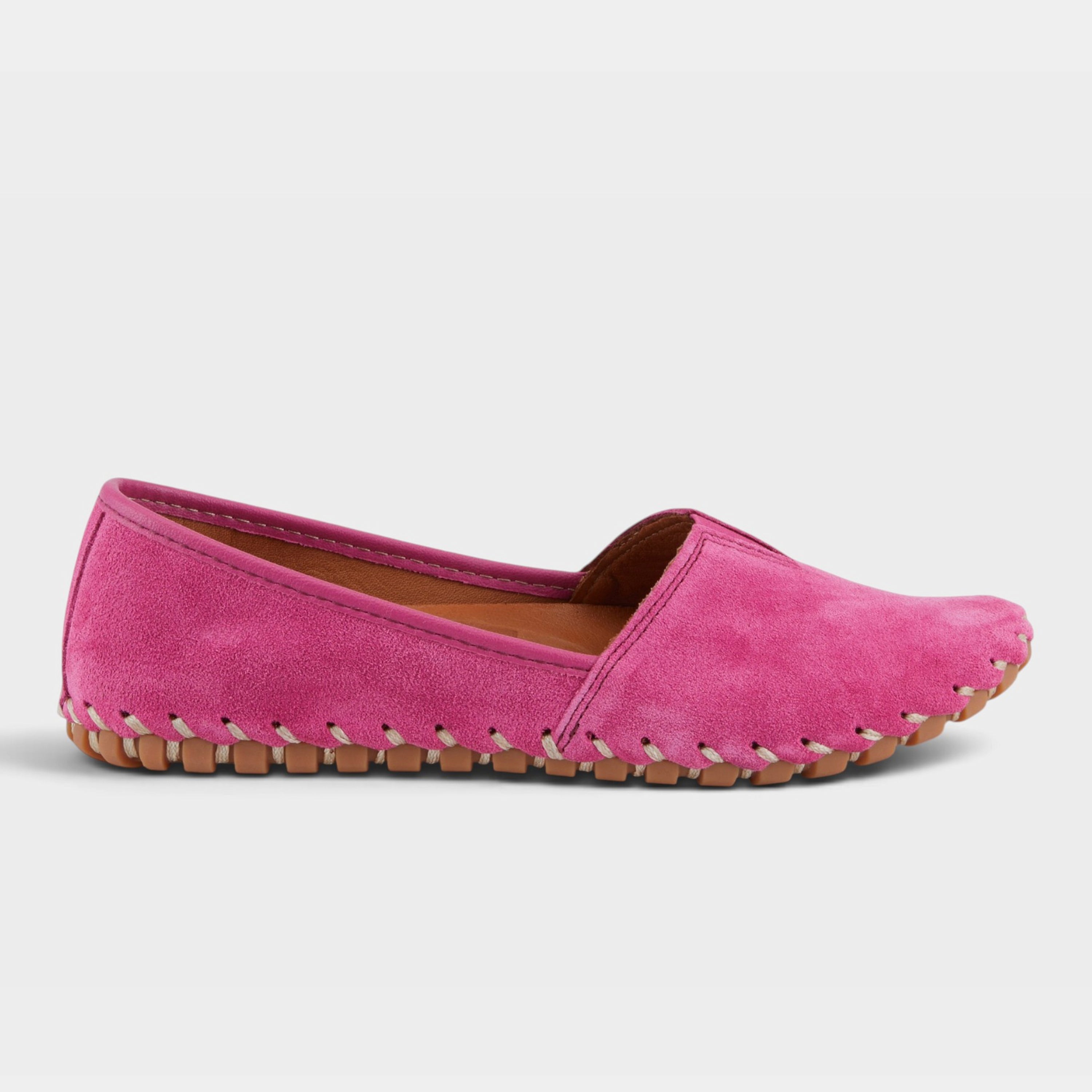 Spring Step Kathaleta Pink Suede Loafer