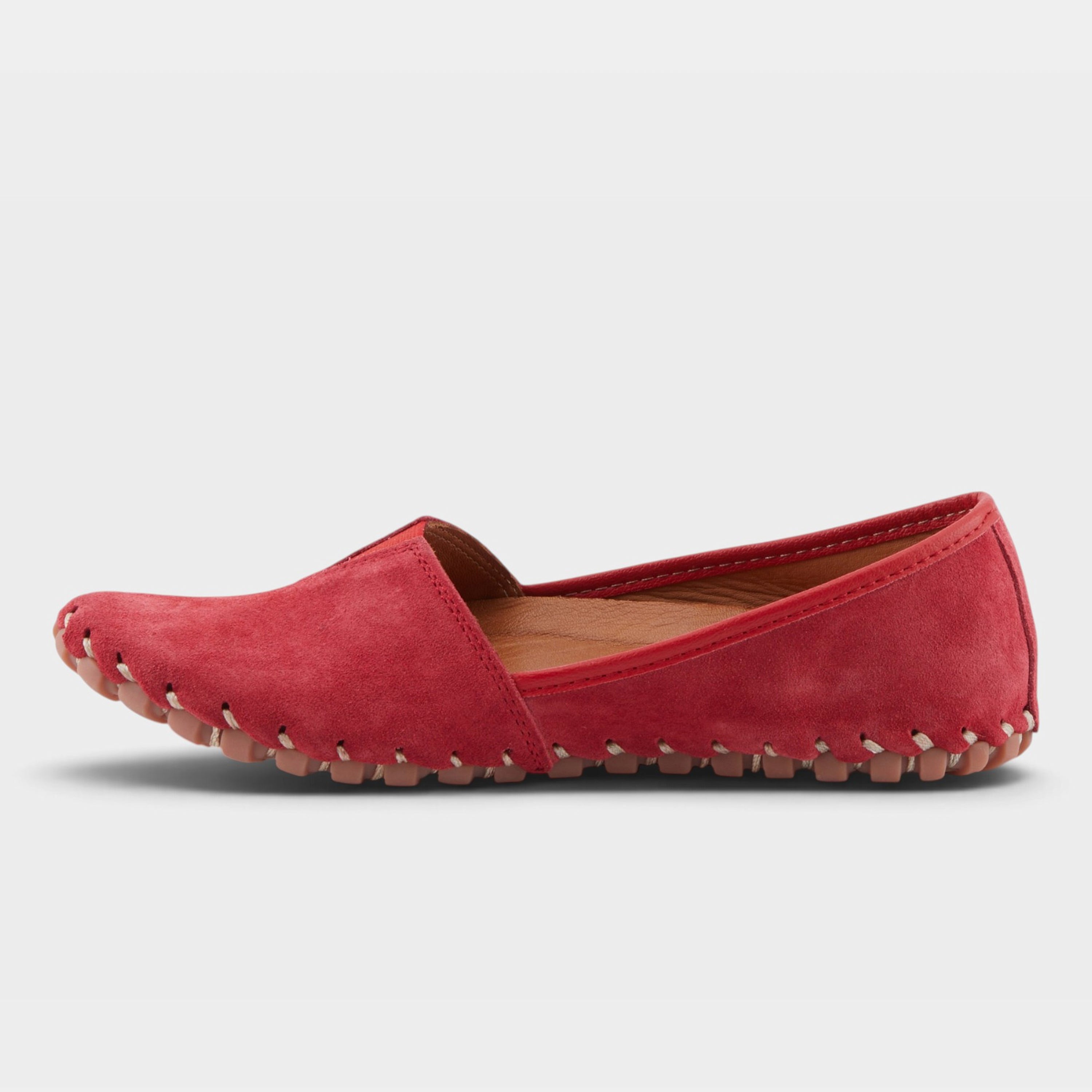 Spring Step Kathaleta Red Suede Loafer