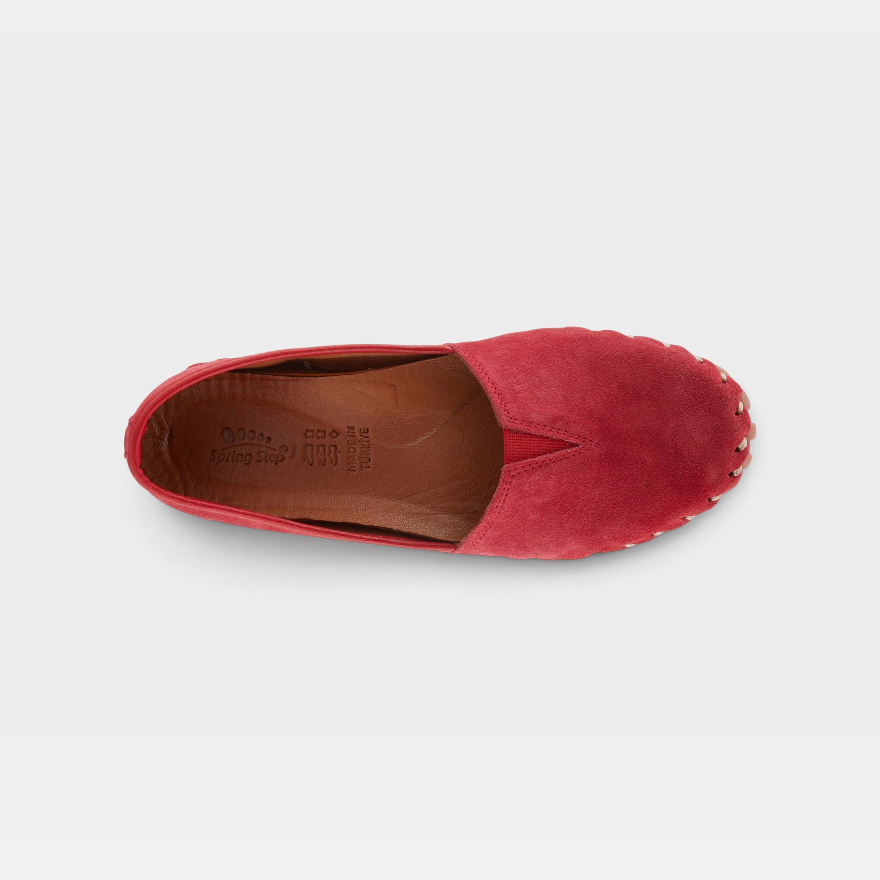 Spring Step Kathaleta Red Suede Loafer