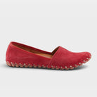 Spring Step Kathaleta Red Suede Loafer