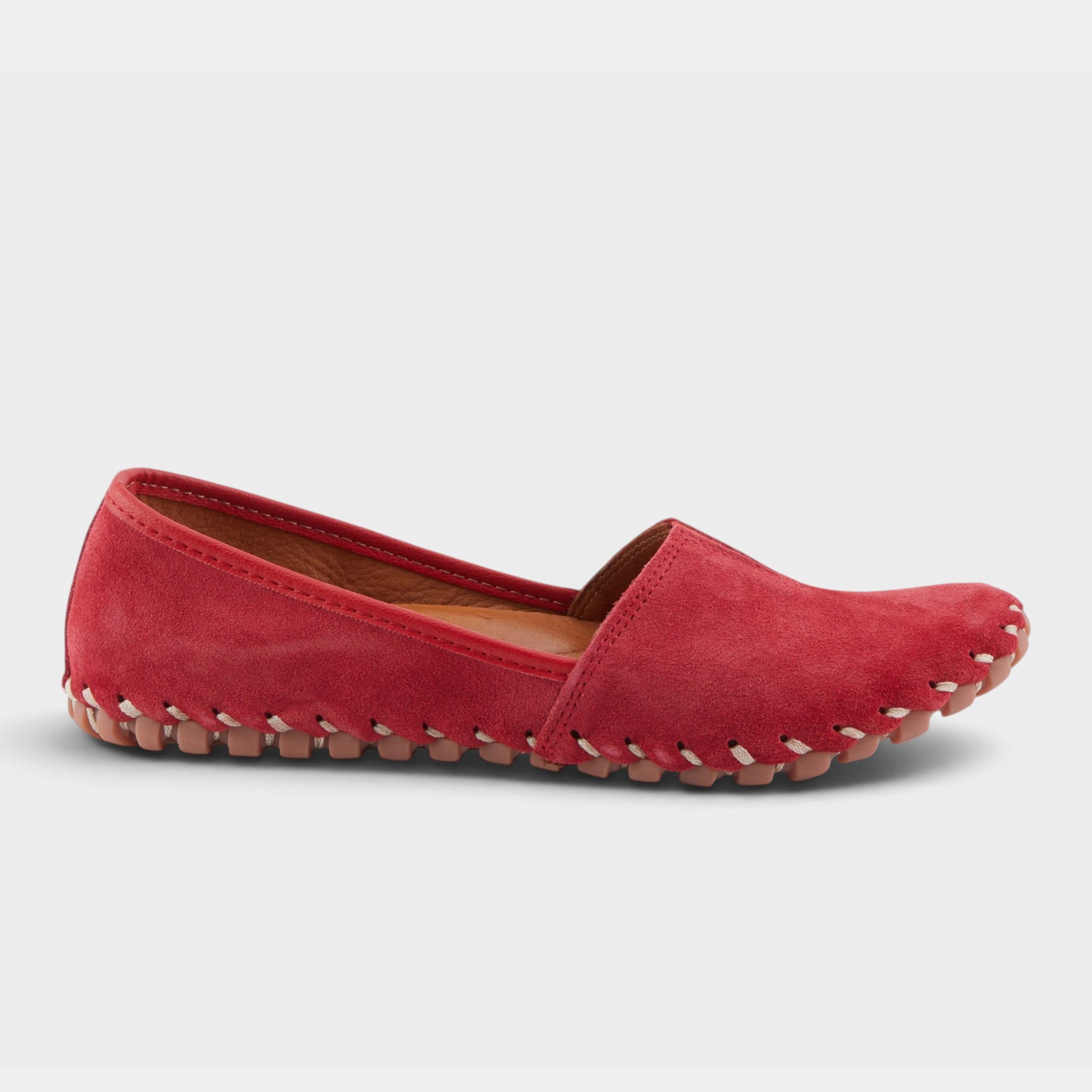 Spring Step Kathaleta Red Suede Loafer