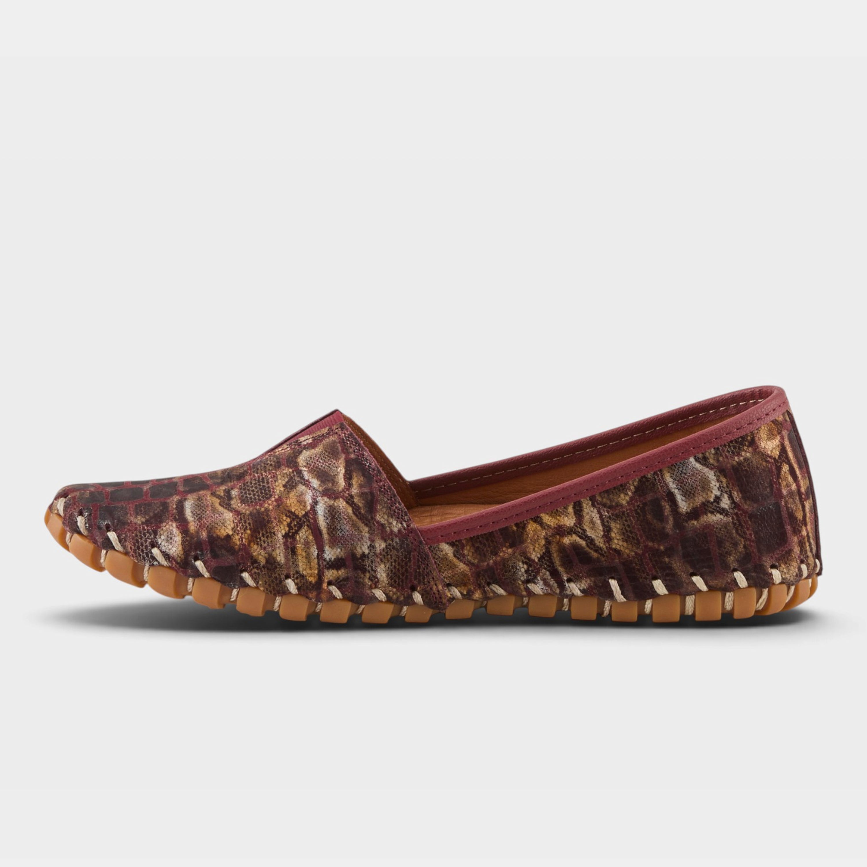 Spring Step Kathaleta-Spice Bordeaux Multi Casual Shoe