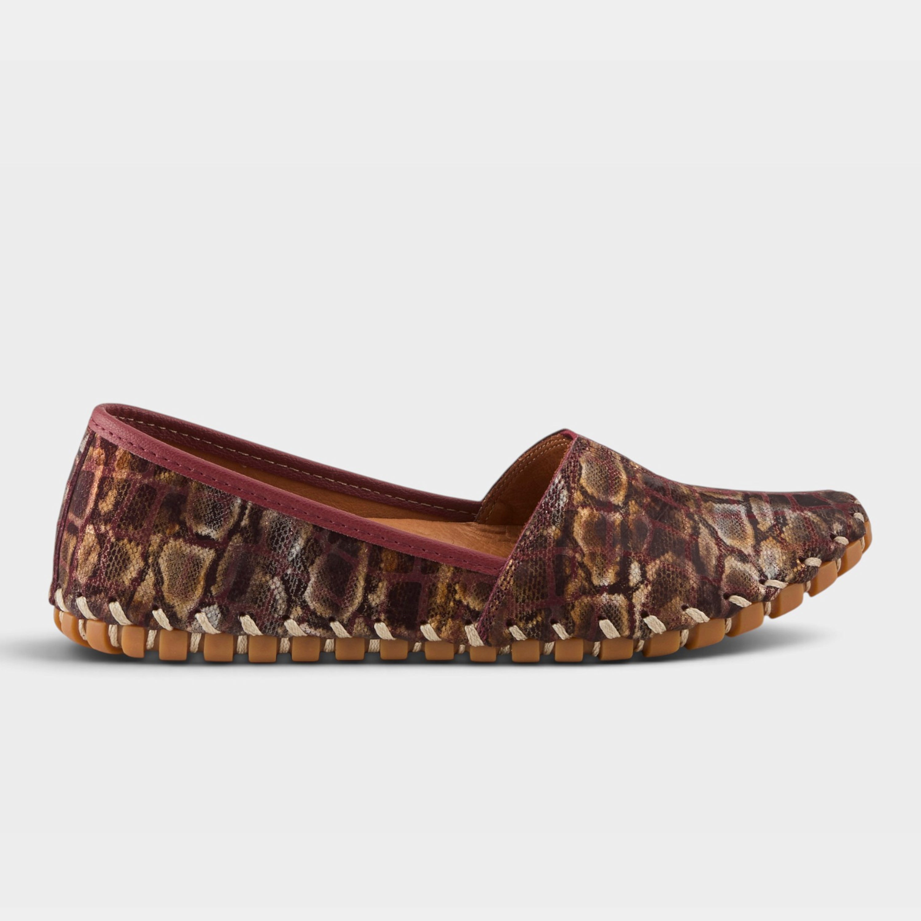 Spring Step Kathaleta-Spice Bordeaux Multi Casual Shoe