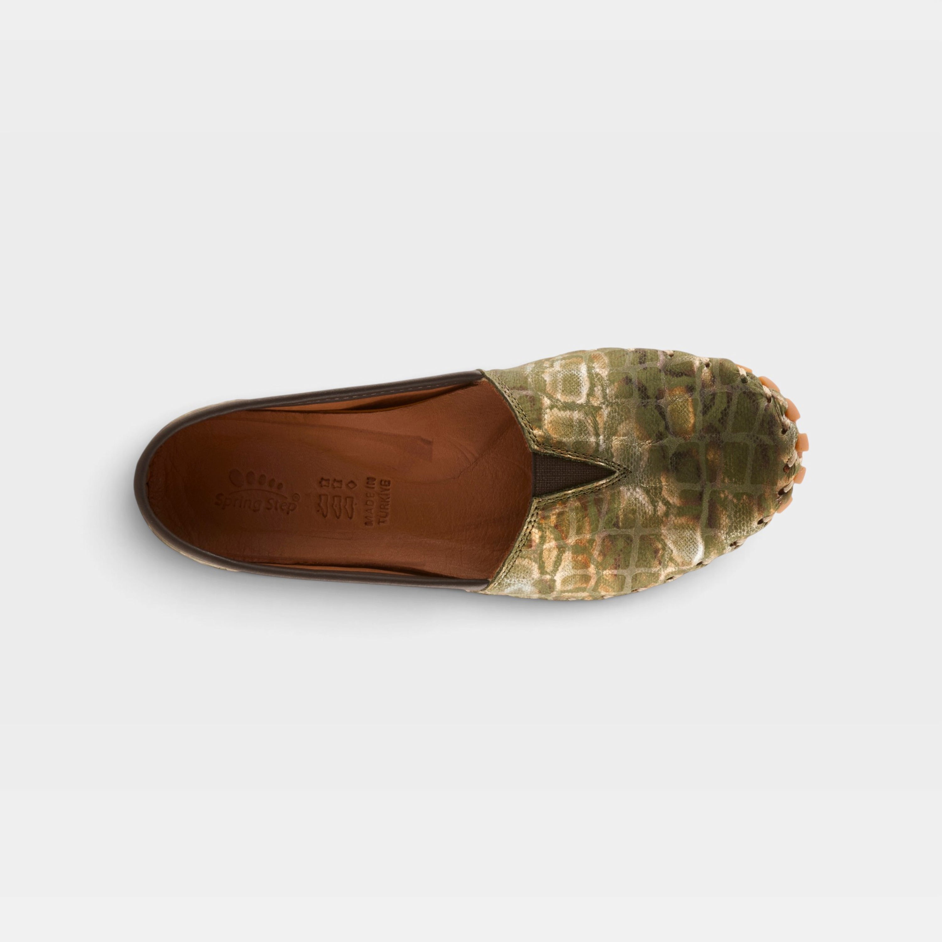 Spring Step Kathaleta-Spice Olive Multi Casual Shoe