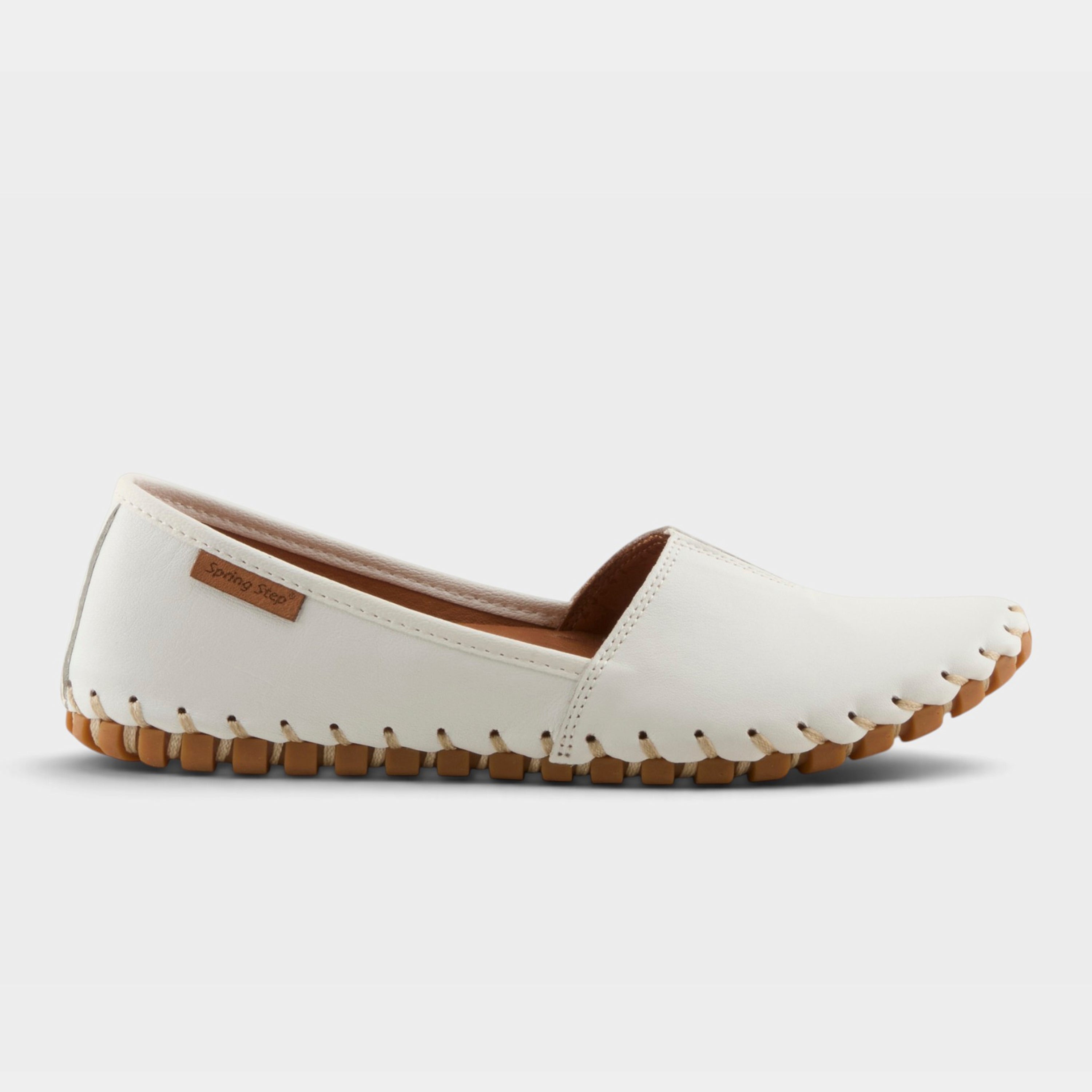 Spring Step Kathaleta White Loafer