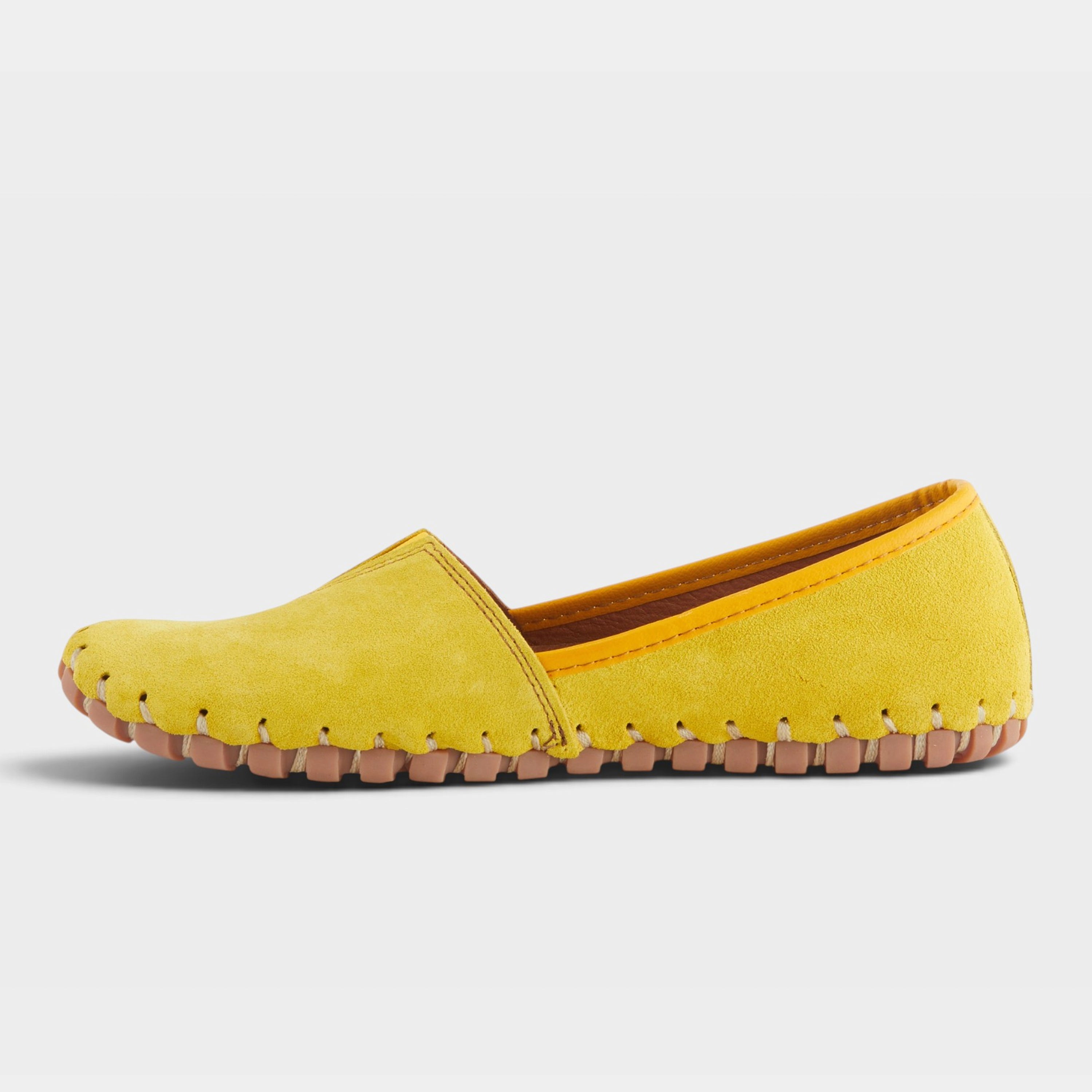 Spring Step Kathaleta Yellow Suede Loafer