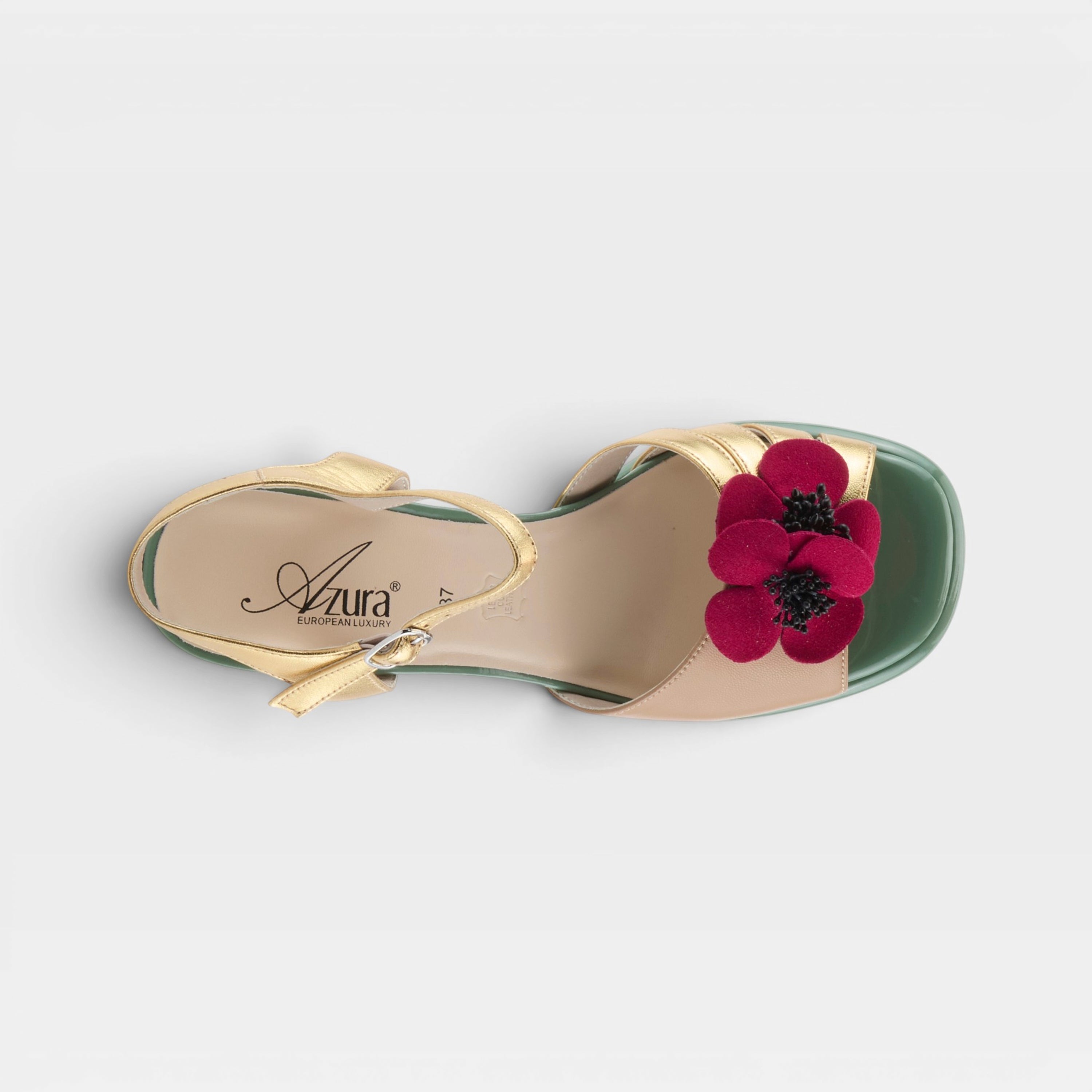 Azura Katriel Gold Multi Sandal