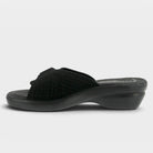 Flexus Kea Black Suede Sandal