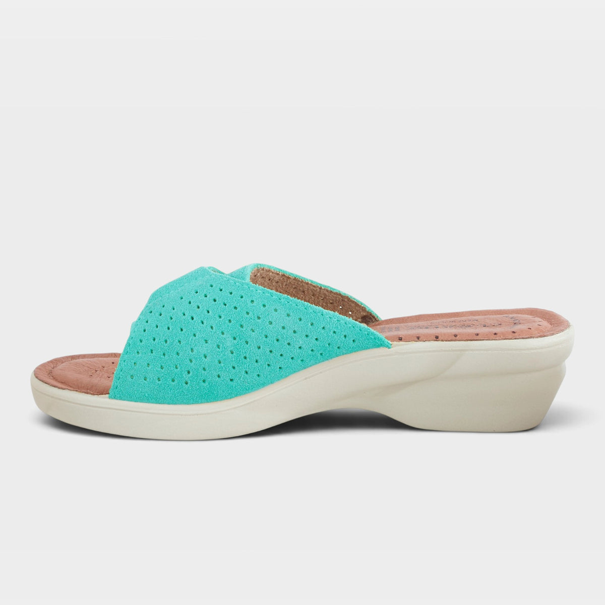 Flexus Kea Light Green Suede Sandal