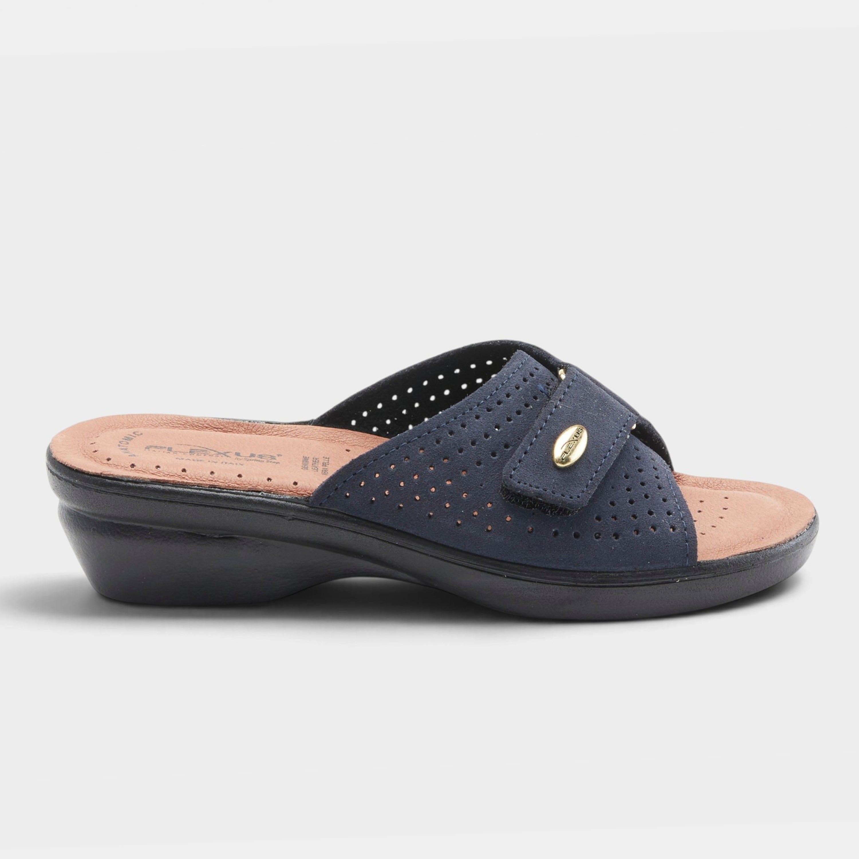 Flexus Kea Navy Suede Sandal