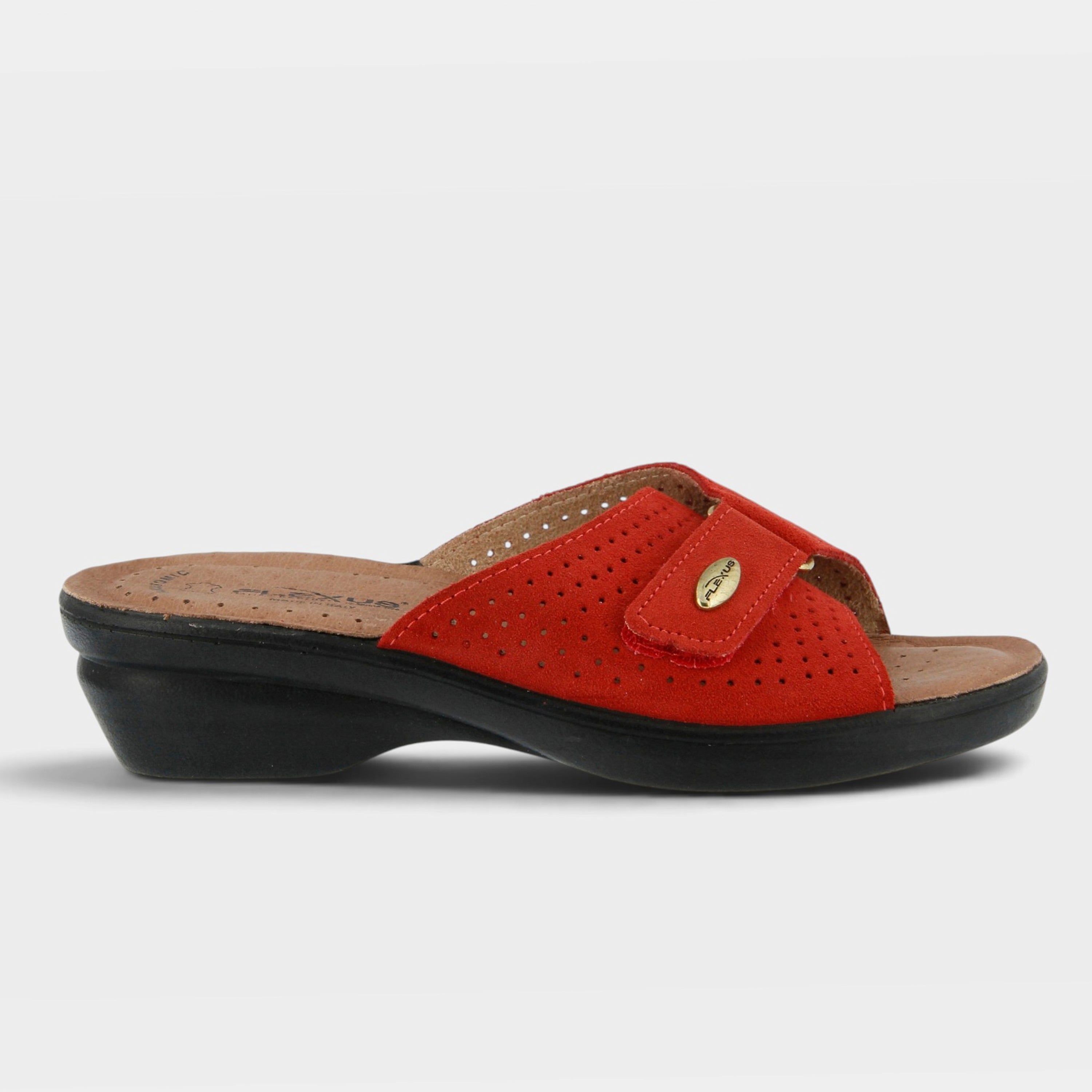 Flexus Kea Red Suede Sandal