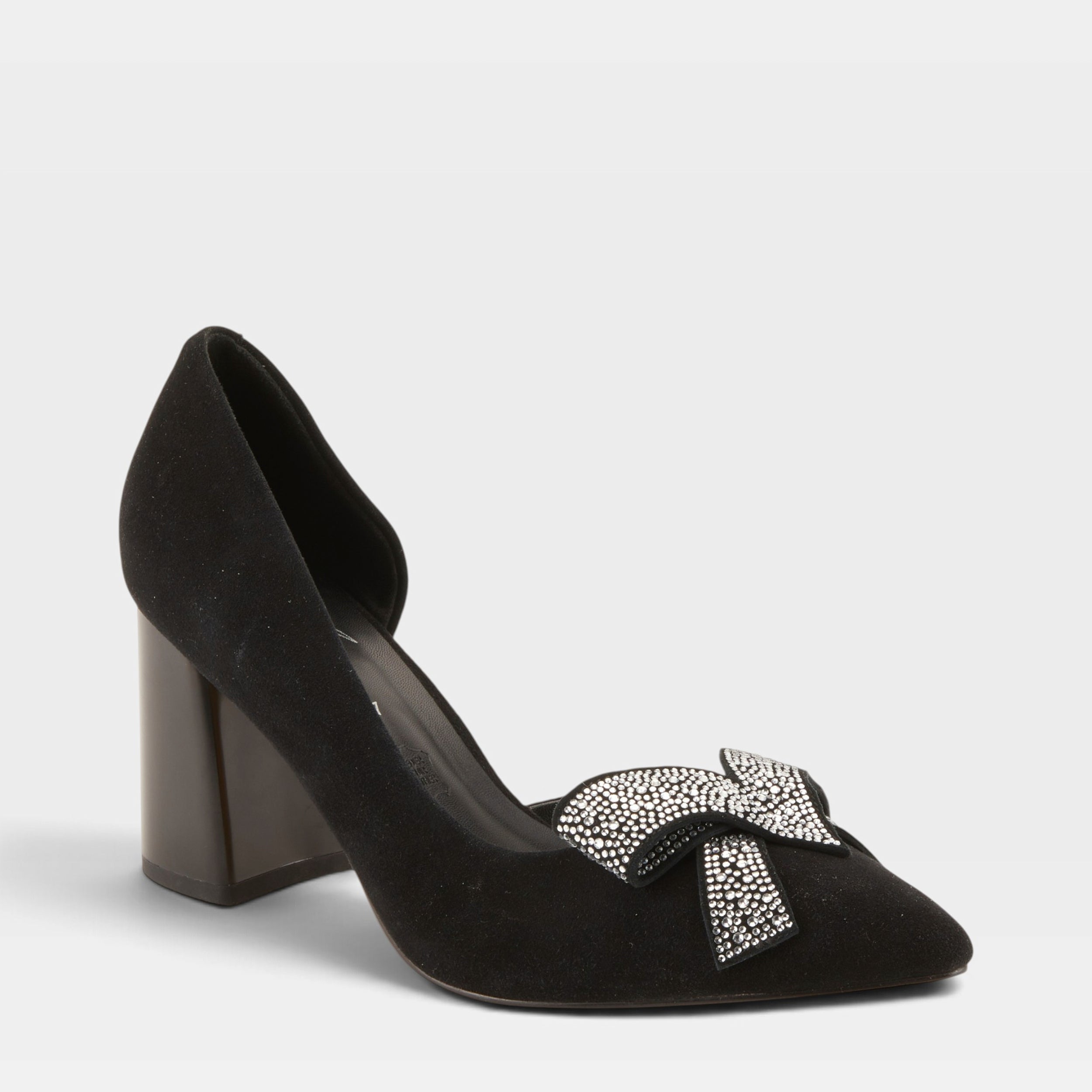 Azura Keala-Bow Black Suede Shoe