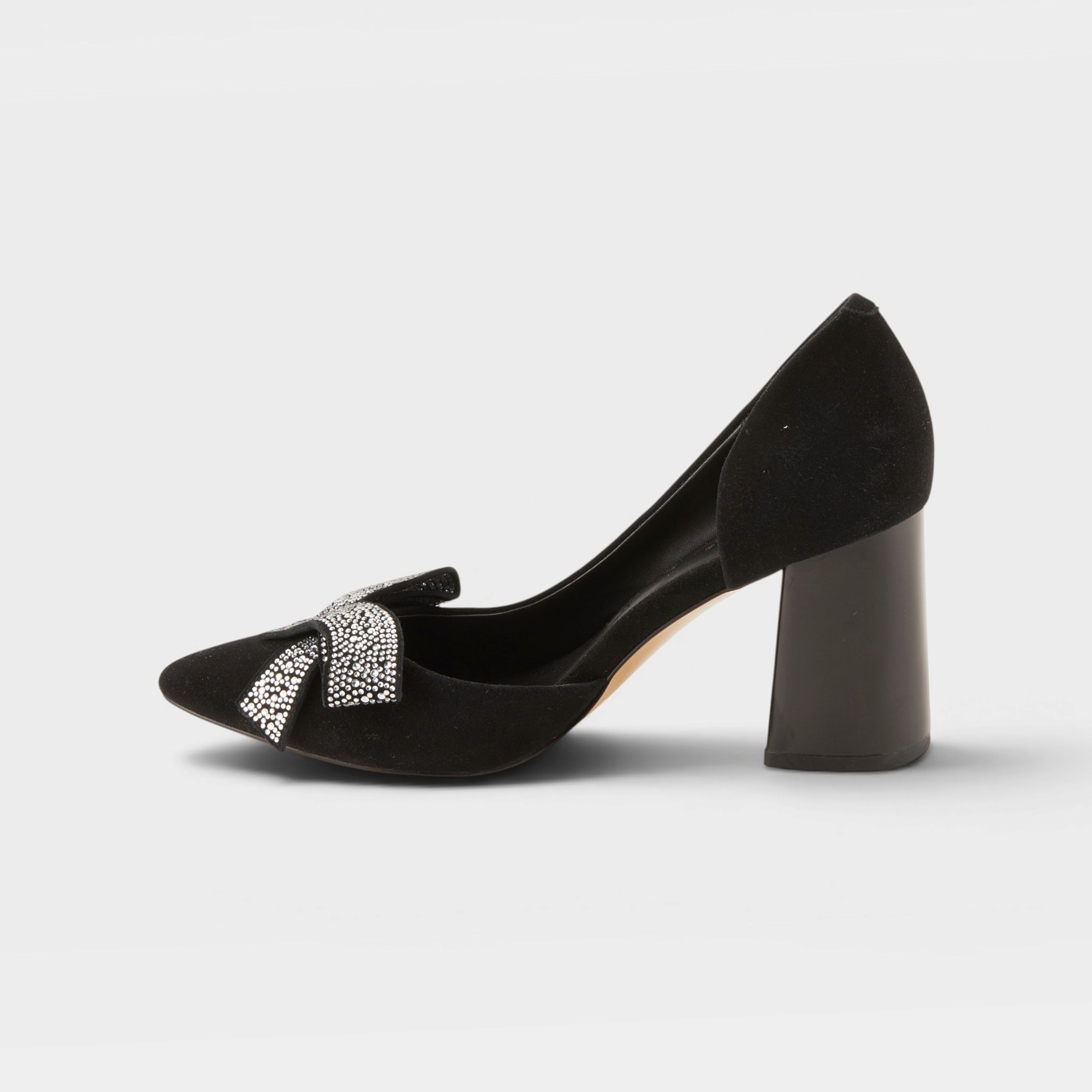 Azura Keala-Bow Black Suede Shoe