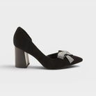 Azura Keala-Bow Black Suede Shoe